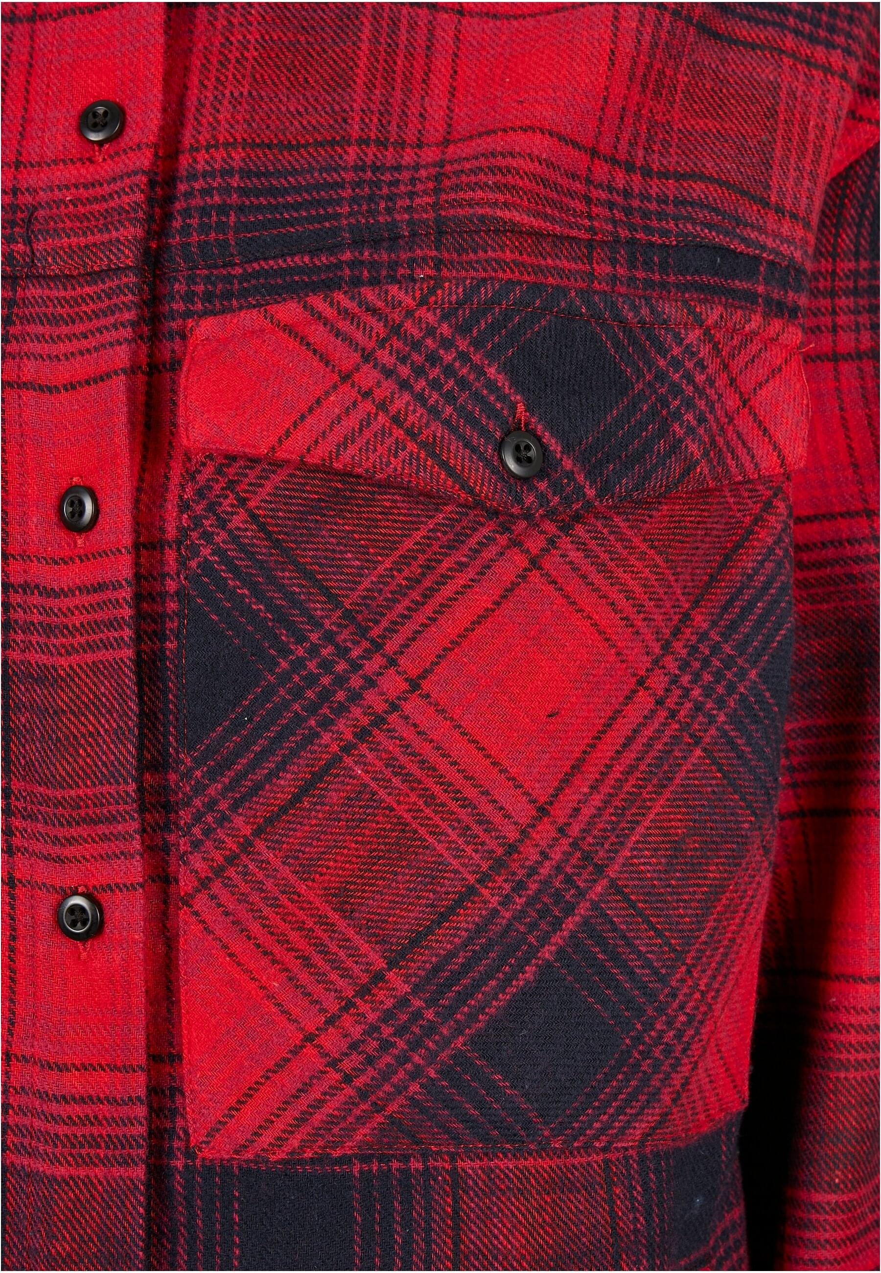URBAN CLASSICS Langarmhemd »Urban Classics Damen Ladies Check Overshirt«, (1 tlg.)