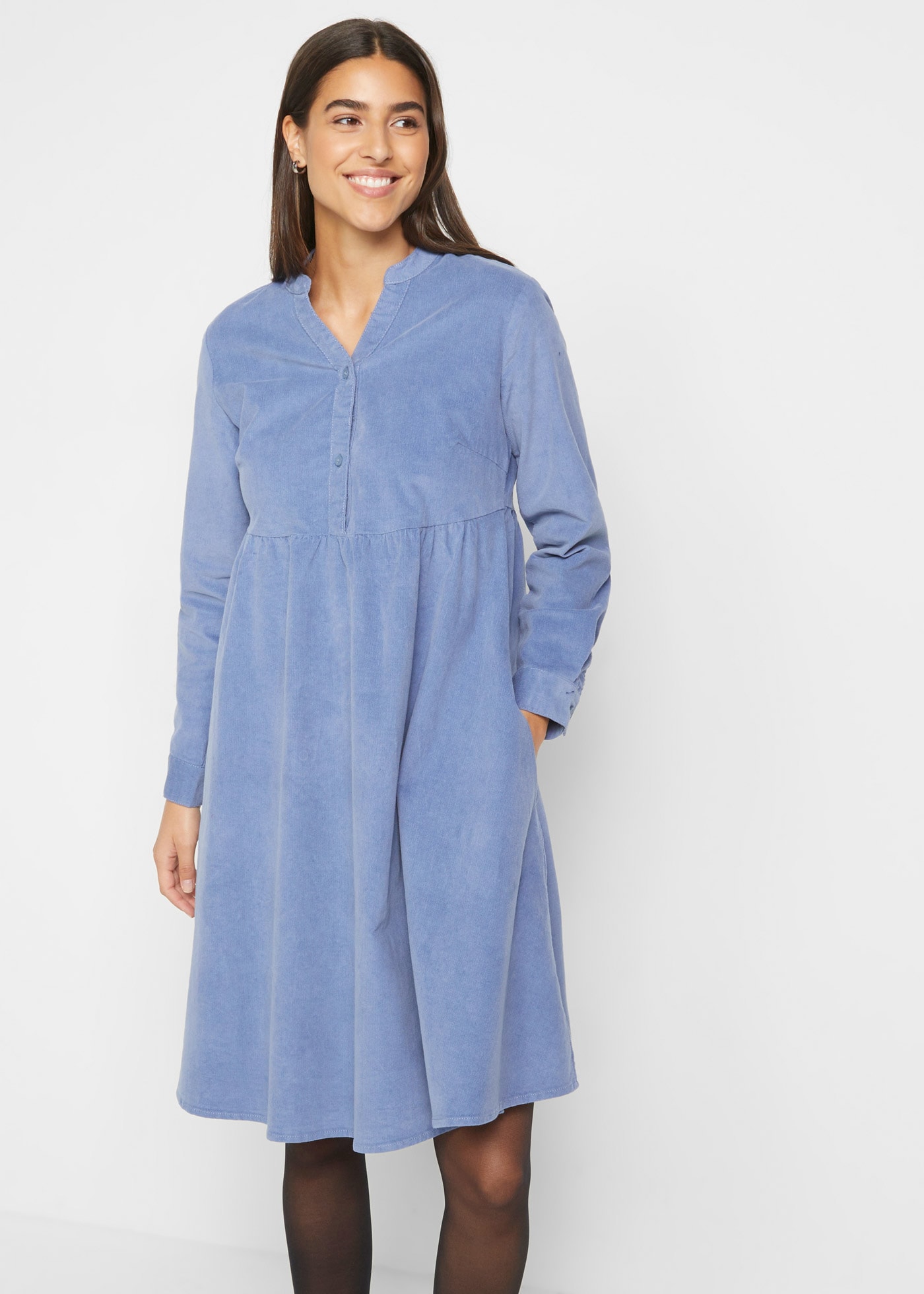 bonprix Midikleid "Kleid aus Baumwollcord" Kleid aus Baumwollcord günstig online kaufen