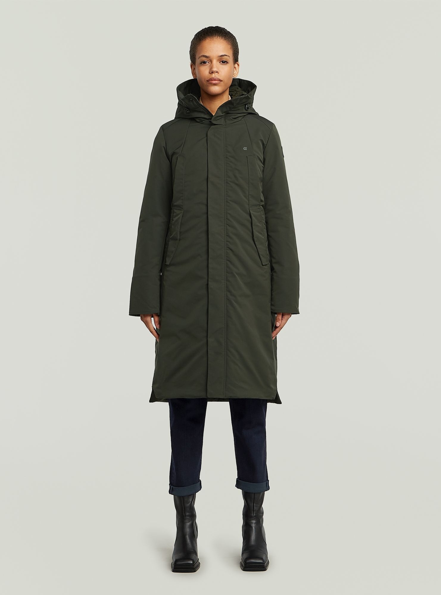 G-star Veste Vodan 2.0 Long Asfalt XL Femme