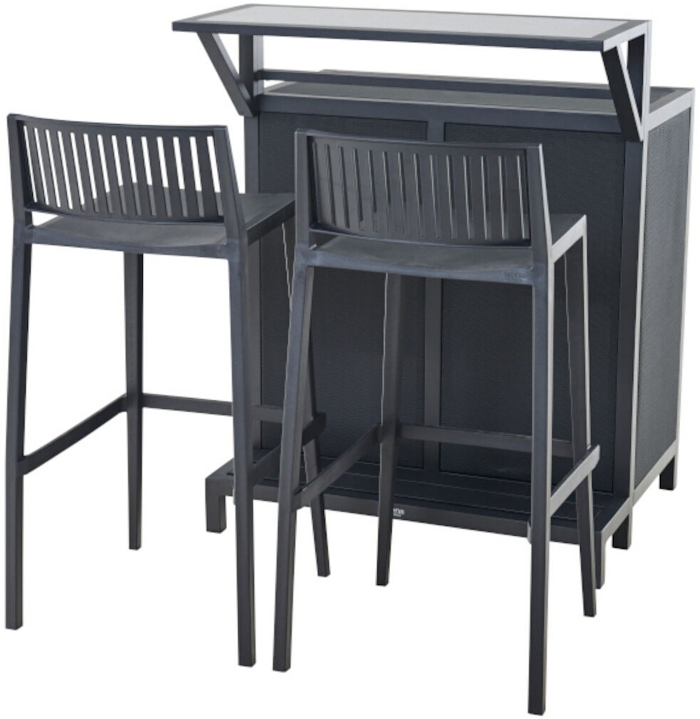 Siena Garden Gartentisch »PALMA Barelement« Aluminiumrahmen, Ranotex® Bezug dunkelgrau