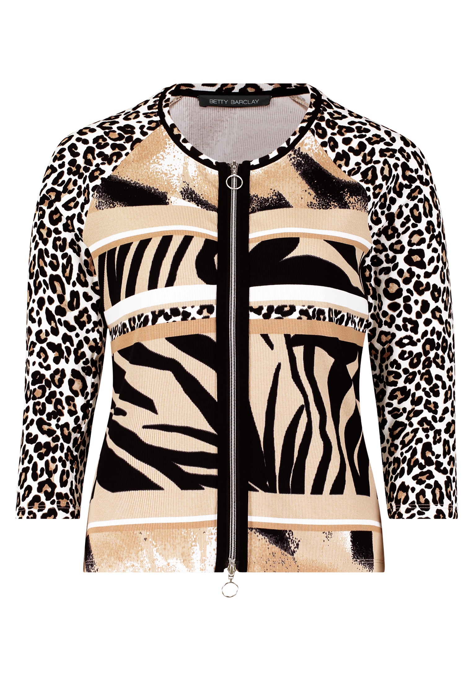 Betty Barclay Shirtjacke »Betty Barclay Shirtjacke mit Rippenstruktur«, (1 tlg.), Druck