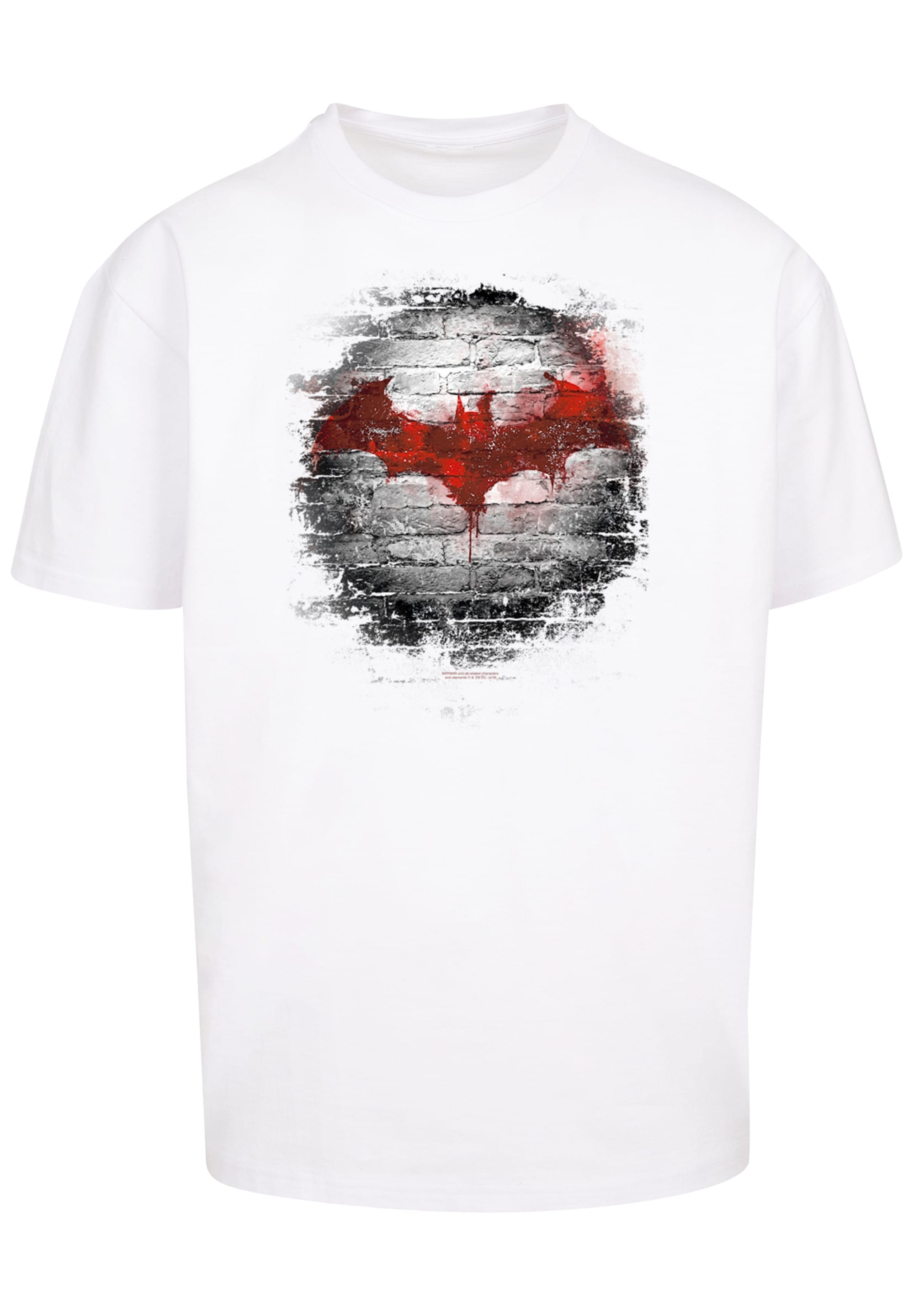 F4NT4STIC Kurzarmshirt "F4NT4STIC Herren Batman Logo Wall with Heavy Oversi günstig online kaufen