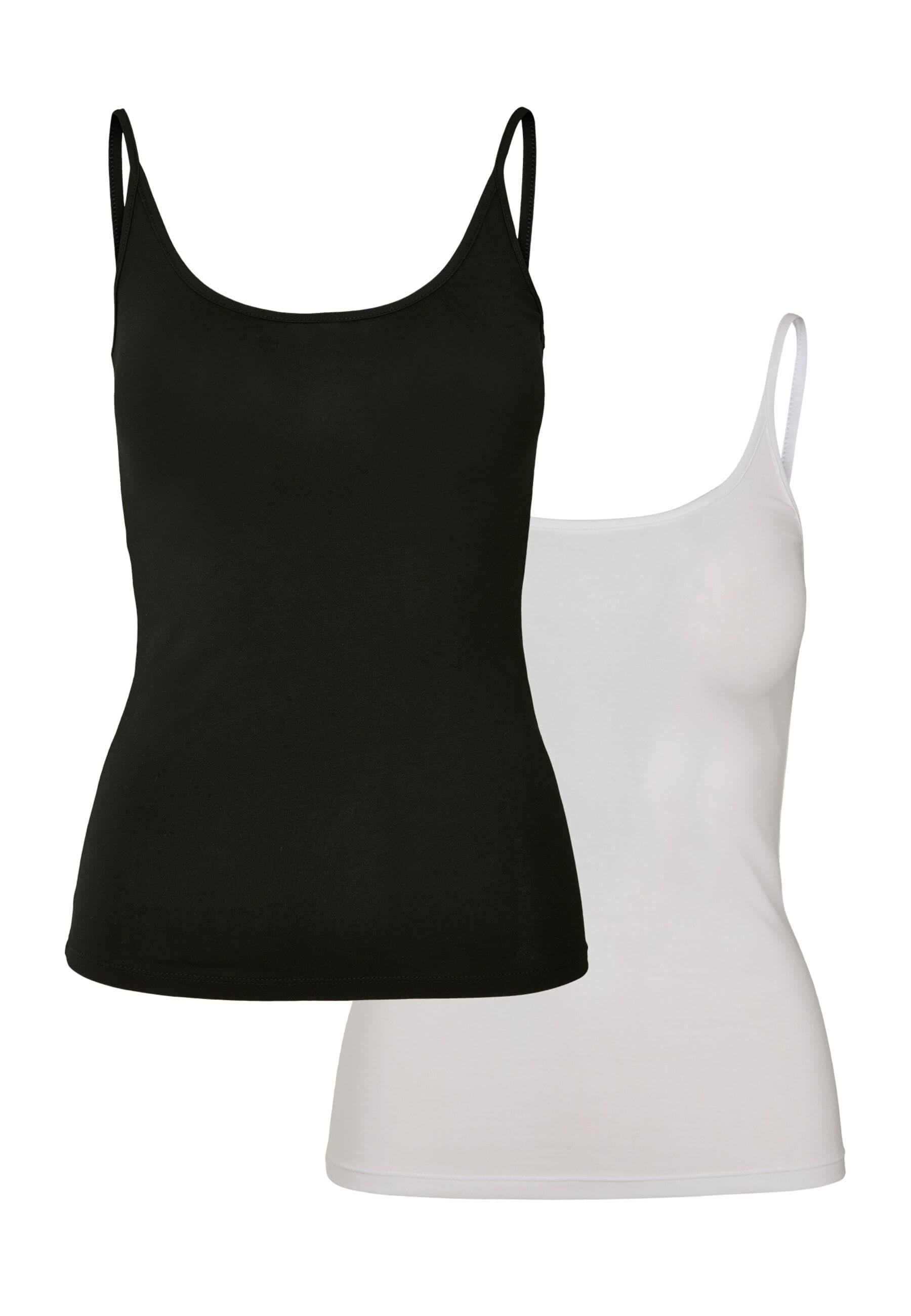 URBAN CLASSICS Muskelshirt "Urban Classics Damen Ladies Basic Top 2-Pack" 1 günstig online kaufen