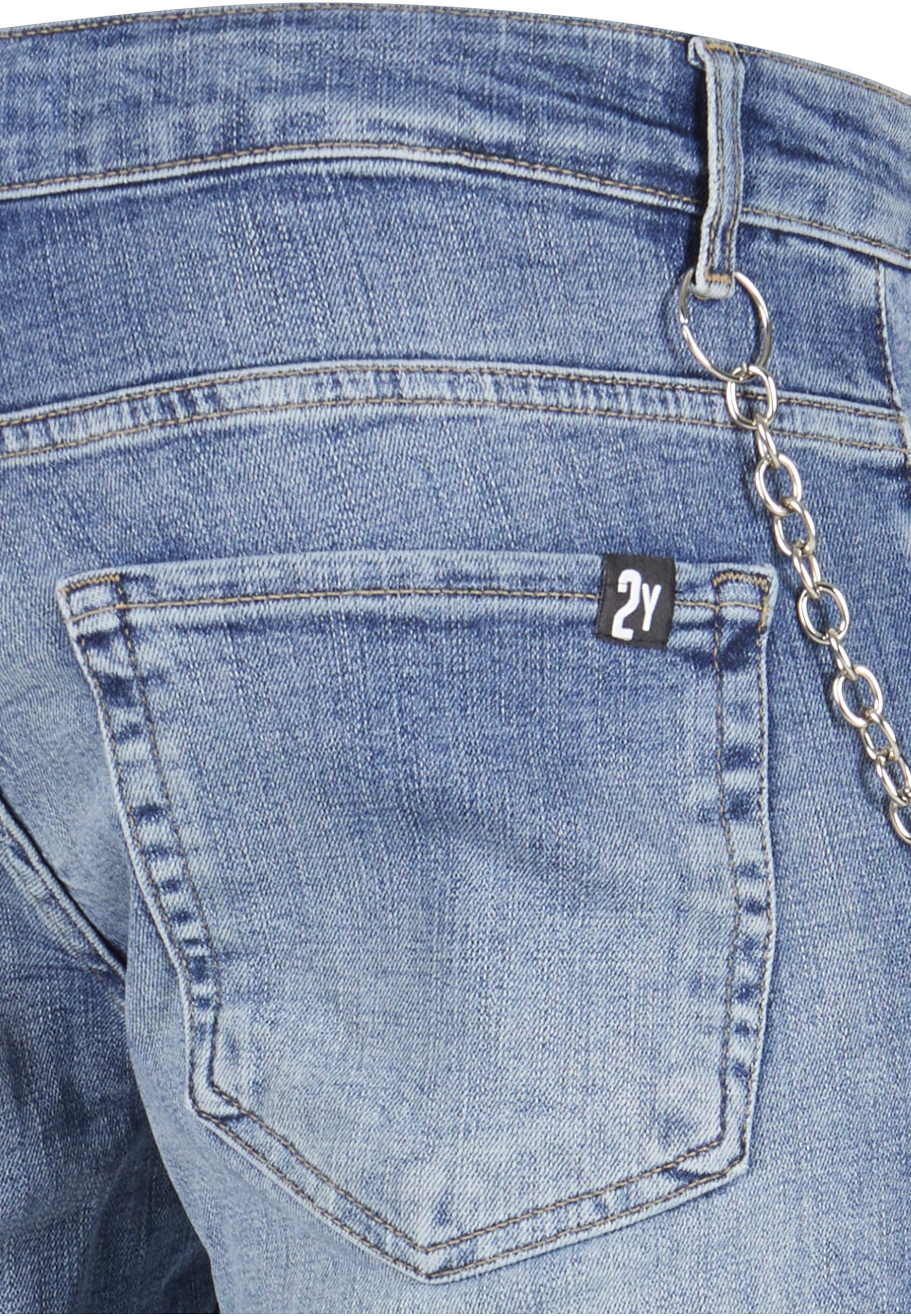 2Y Premium Bequeme Jeans »2Y Premium Herren 2Y Skinny Fit Destroyed Jeans«