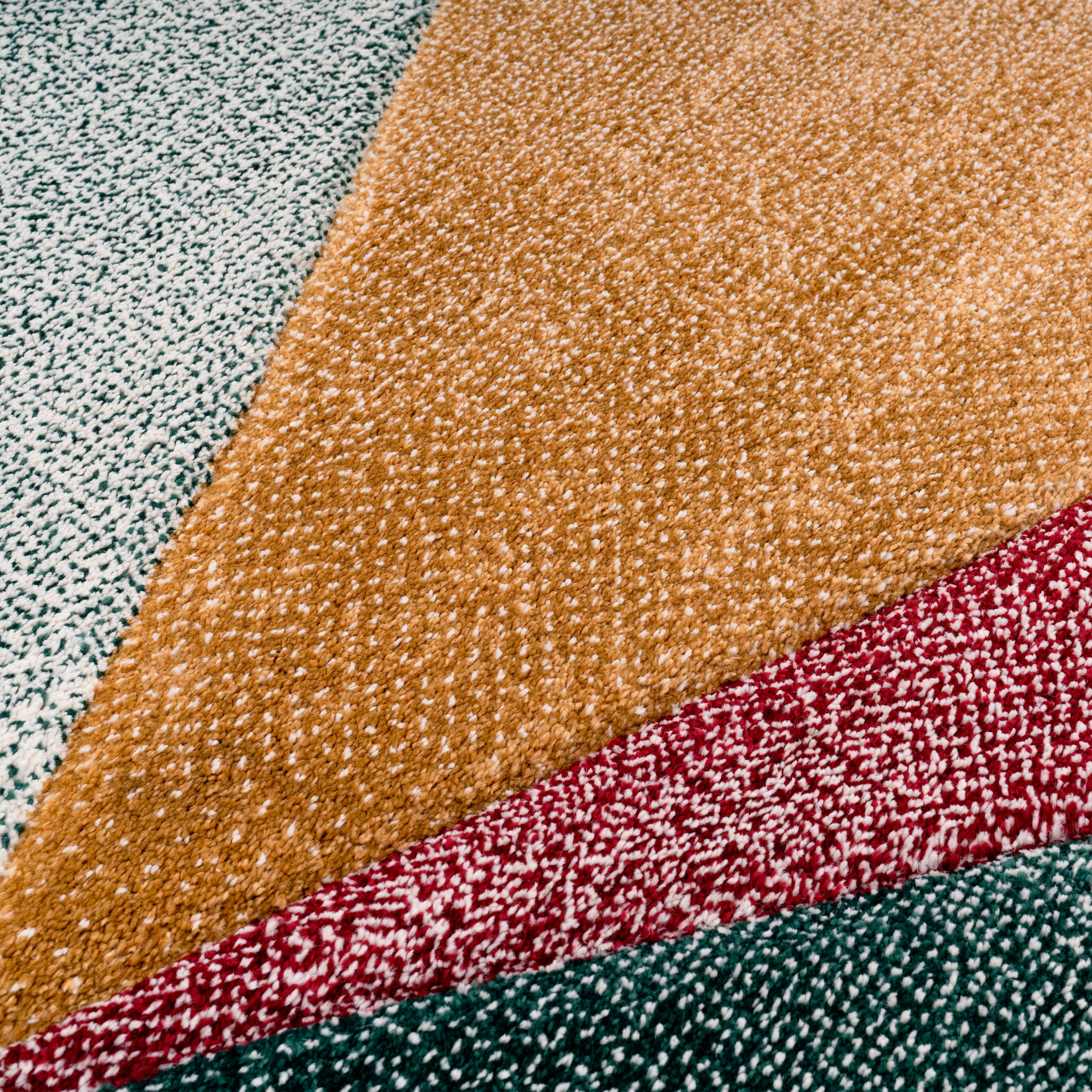 Paco Home Teppich »Smaragd 762«, rechteckig, 17 mm Höhe, Kurzflor, modernes geometrisches Design, Wohnzimmer, Schlafzimmer