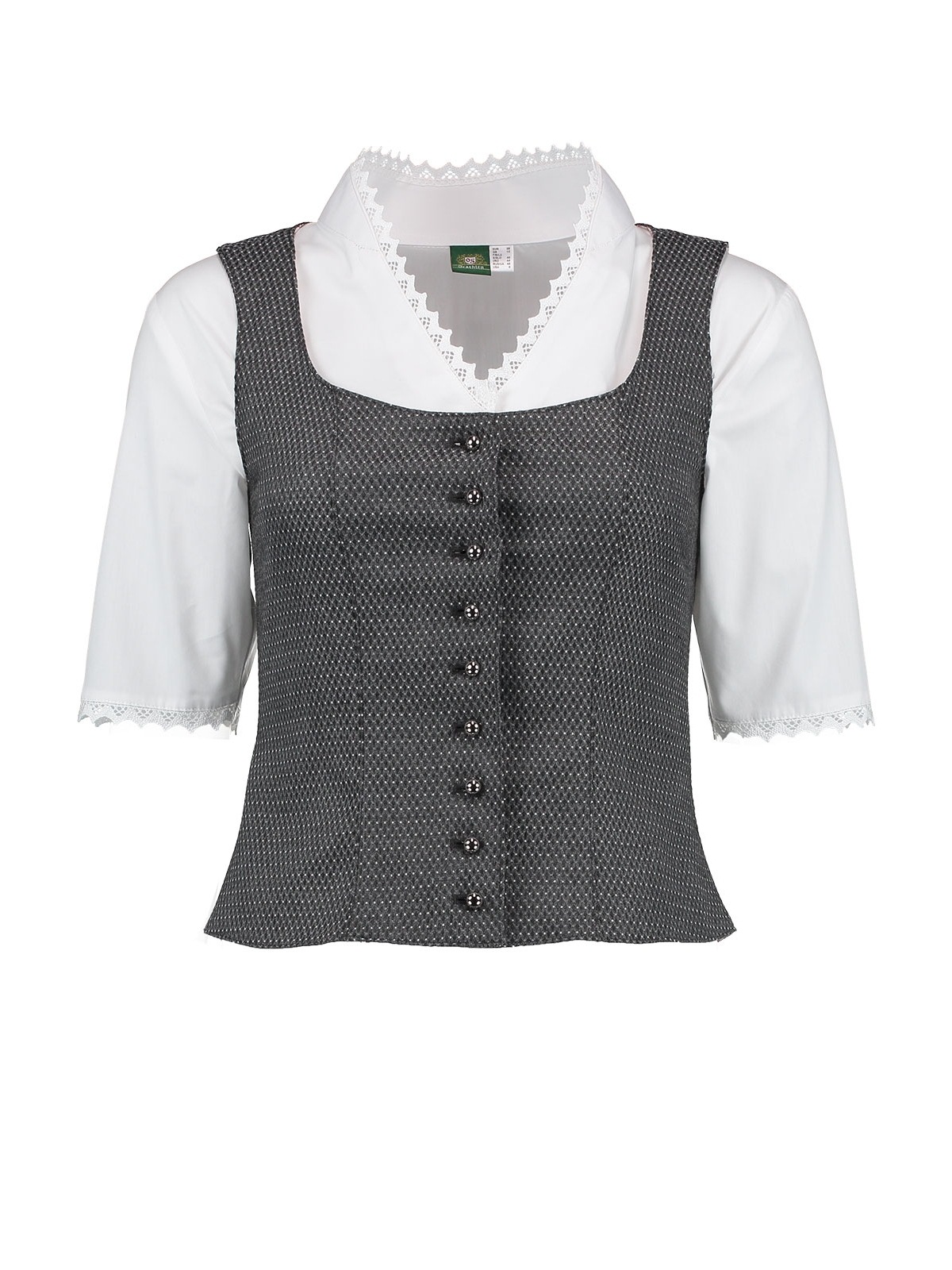 OS-Trachten Trachtenbluse "Mieder 453000-3924"