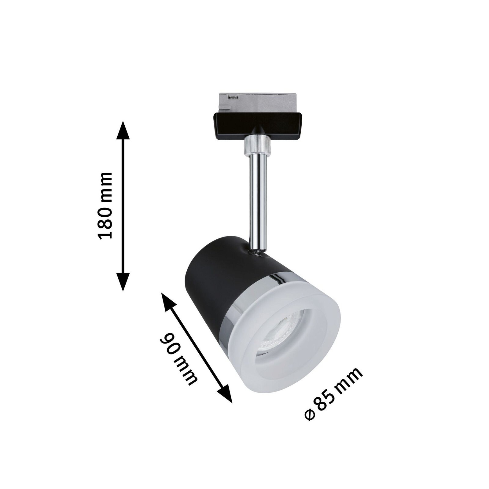 Paulmann Schienensystem-Leuchten »URail Schienenspot Cone Einzelspot GU10 max. 10W 230V«, Einzelspot, dimmbar