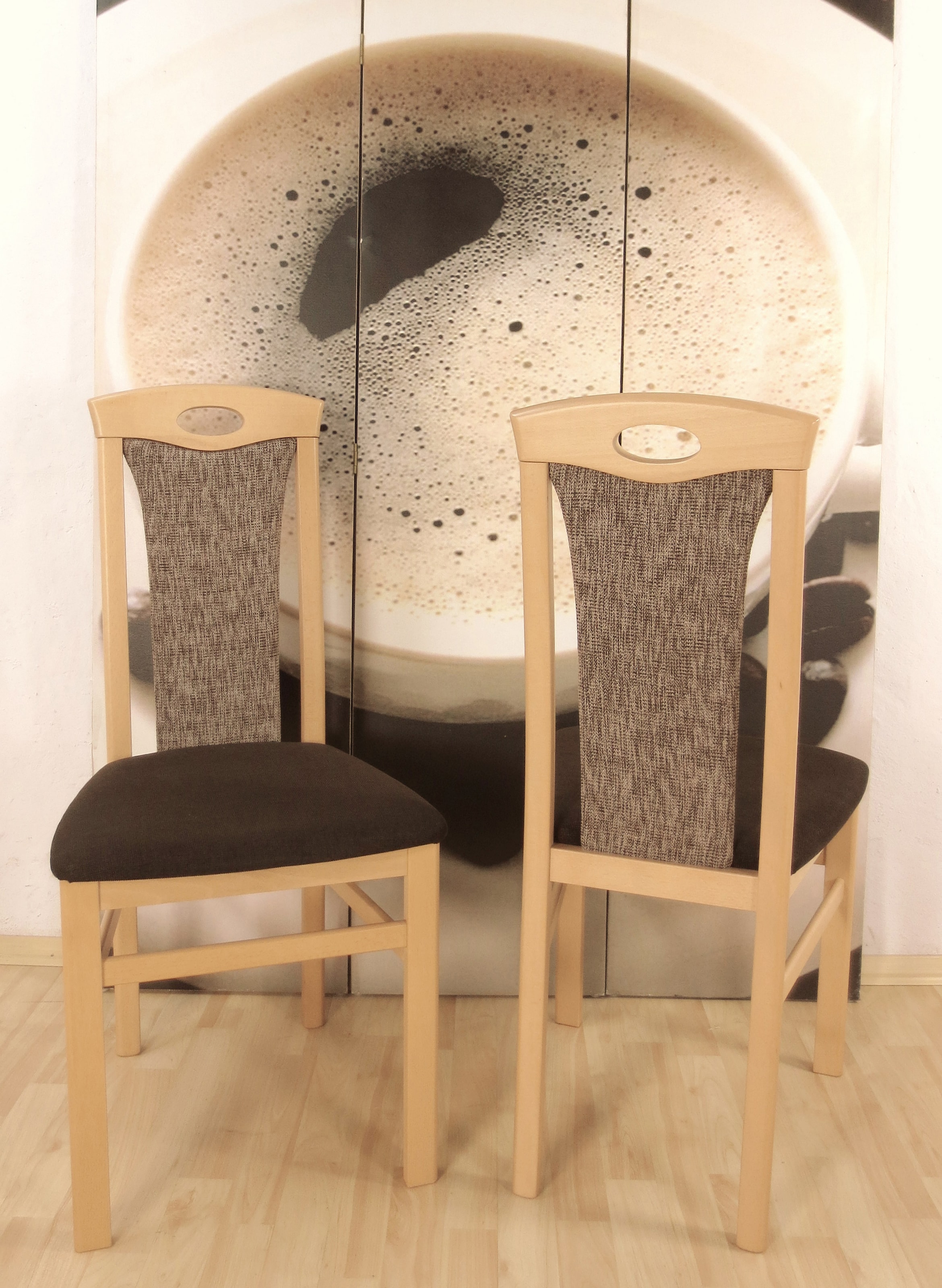 Home affaire 4-Fußstuhl "Kasia" (Set) 2 Stk. Struktur günstig online kaufen