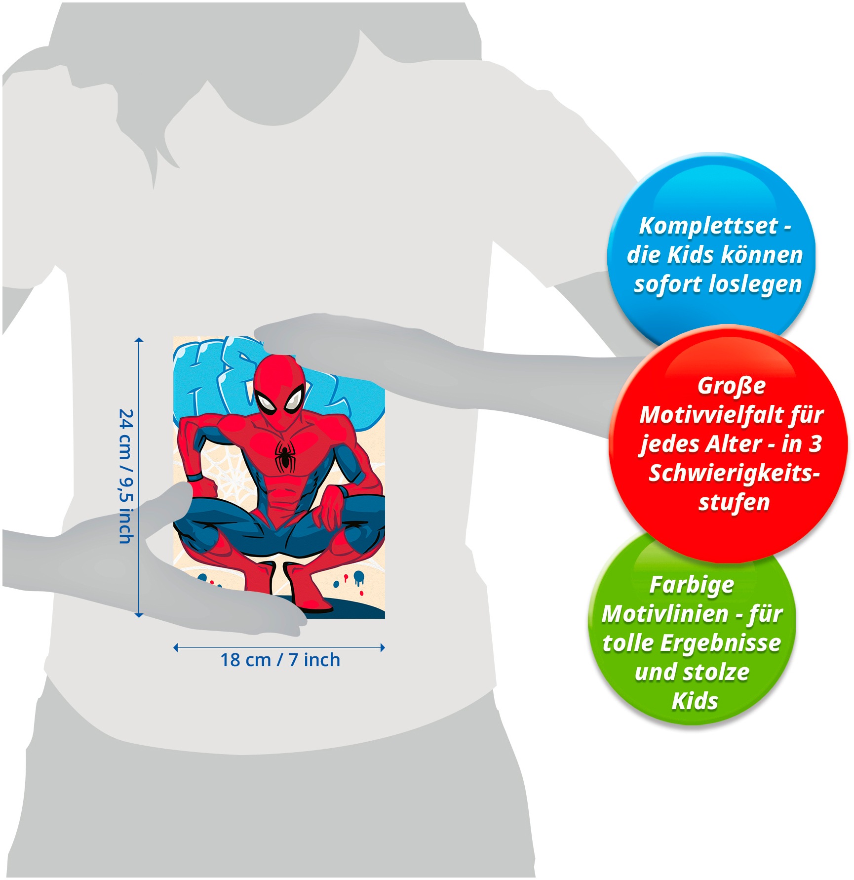 Ravensburger Malen nach Zahlen »CreArt, Adults Trend Marvel Der ultimative Spider-Man« Held der Nachbarschaft; Made in Europe