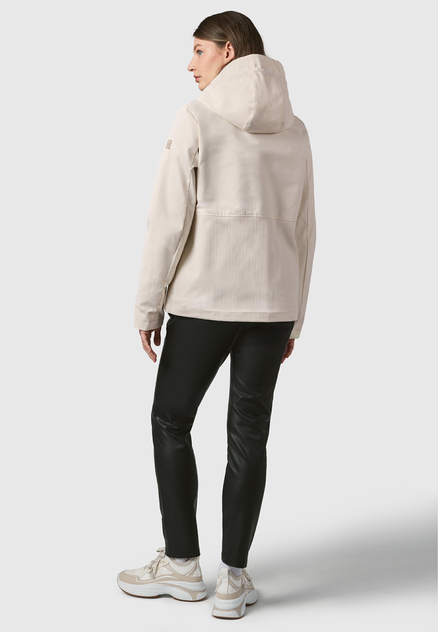 Ragwear Outdoorjacke »Sunniva B«, mit Kapuze, Übergangsjacke wasserdicht mit feiner Rillenstruktur