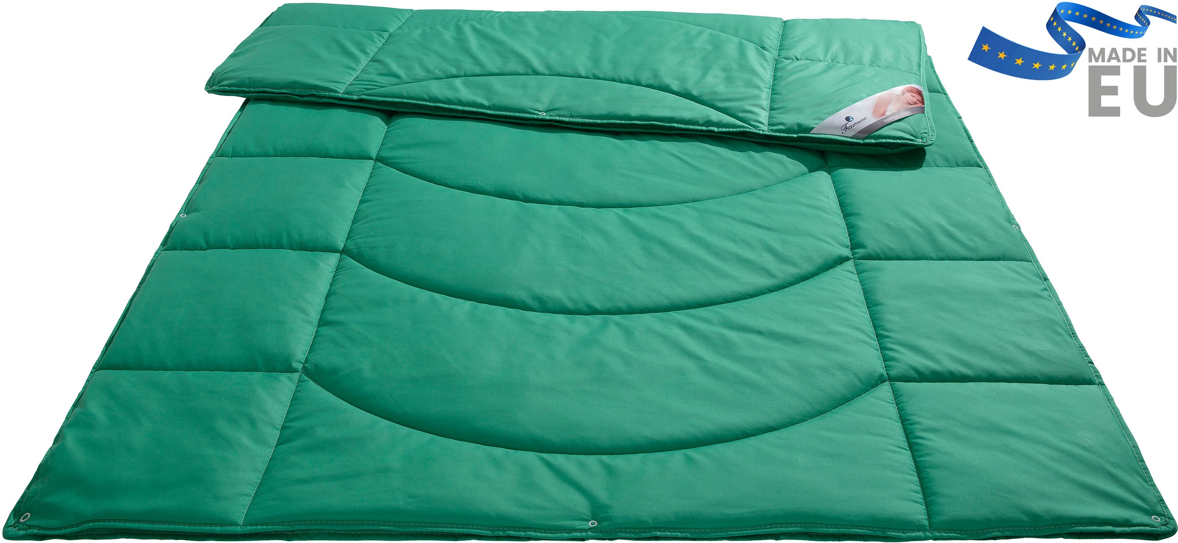 OTTO home Microfaserbettdecke "Microlux, Bettdecke 135x200 cm und Übergrößen bis 240x220cm" 4-Jahreszeiten Füllung Feuchtigkeitsregulierende 3D Klimafaser (Polyester) 1 Stk. tlg. fest versteppter Bezug - keine Bettwäsche nötig, Sommer, Winter