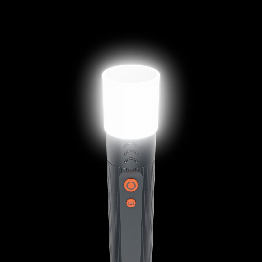 Hama LED Taschenlampe »LED-Taschenlampe, Batterien, stoßfest, Alu, 4 Modi + SOS, Zoom« stromsparend, Schutz vor Spritzwasser, robust