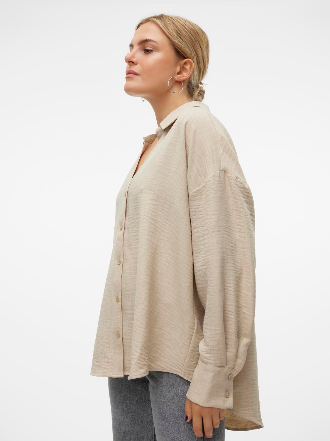 Vero Moda Langarmbluse »VMMELANEY QUEENY LS SHIRT WVN NOOS«
