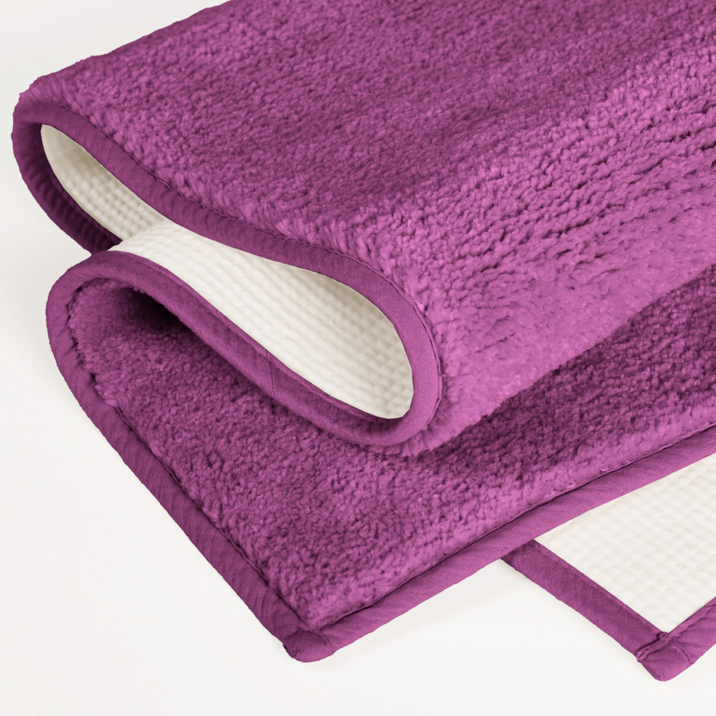 my home Badematte »Vanessa, Badvorleger, Badezimmer Teppich«, rutschhemmend beschichtet, schnell trocknend-fußbodenheizungsgeeignet-strapazierfähig, Badteppich, weiche Haptik, unifarben