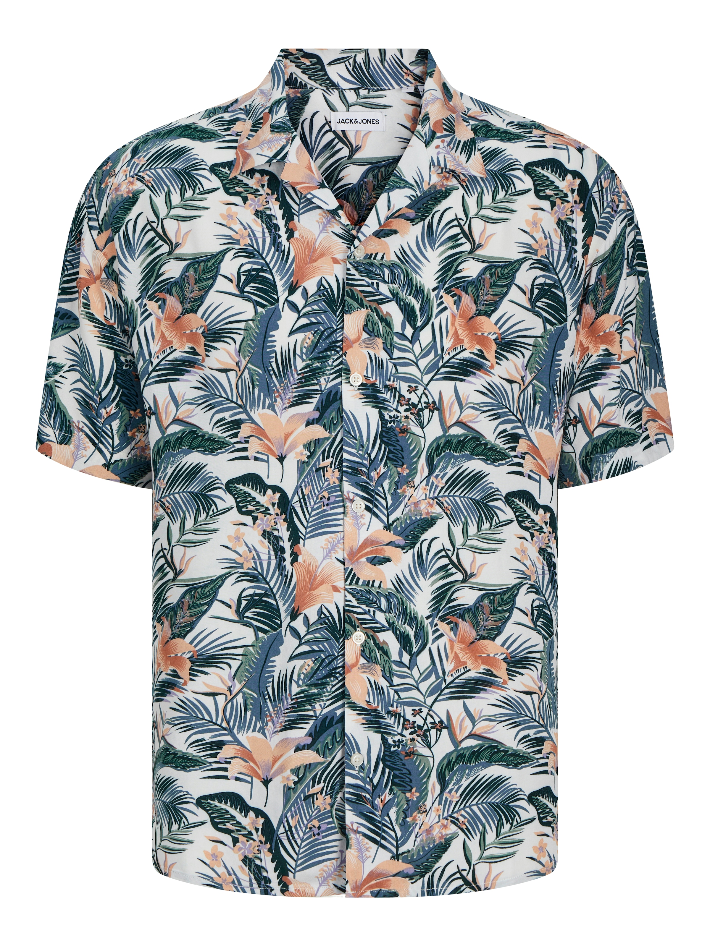 Jack & Jones Kurzarmhemd »JJEJEFF TROPICAL AOP RESORT SHIRT SS SN«, mit All-Over Print