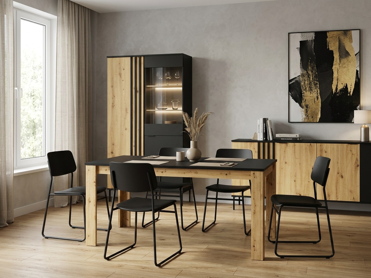 OTTO home Kommode »AELLOR Sideboard mit 4 Türen, viel Stauraum« Schubkastenkommode mit 6 Fächer, modernes Design