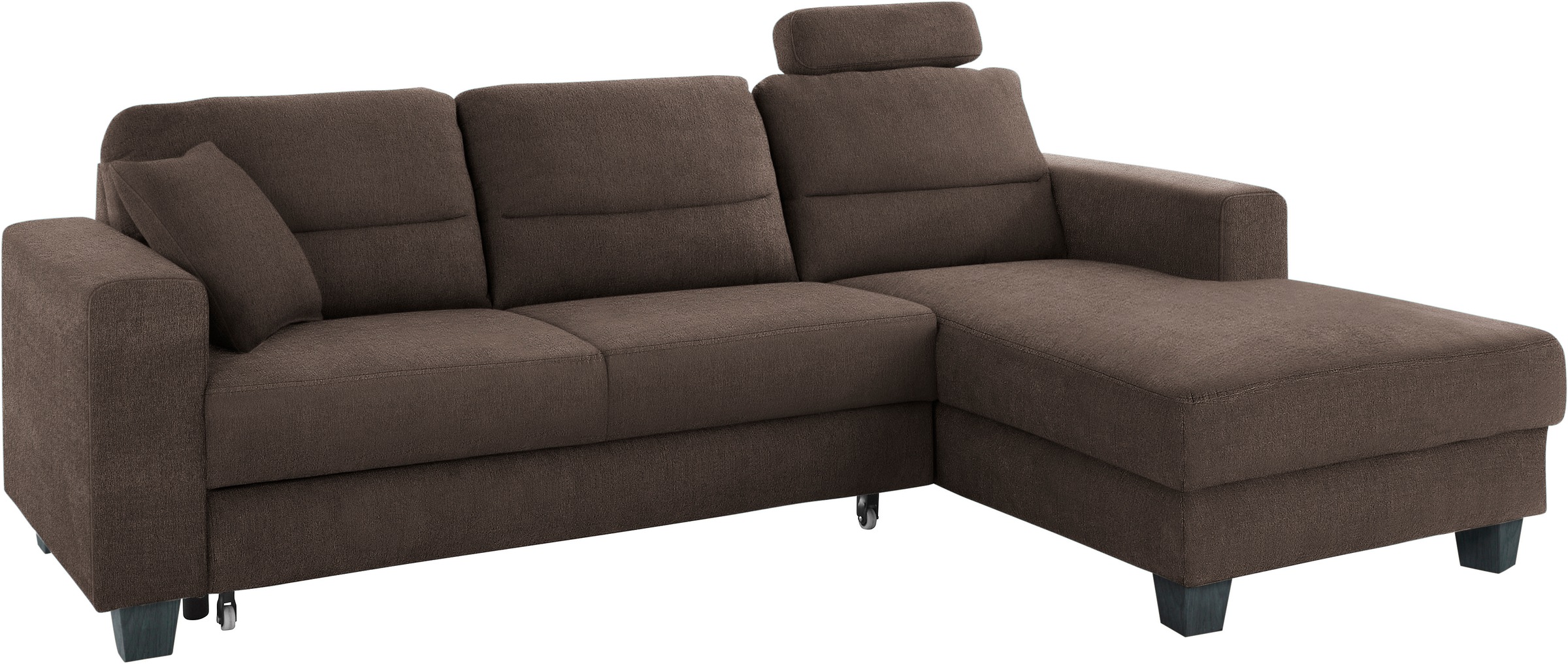 Thumbnail - TRENDMANUFAKTUR Ecksofa "Chamber, zeitlos & modern, hoher Sitzkomfort, Breite 247cm, L-Form" inklusive einer Kopfstütze,...