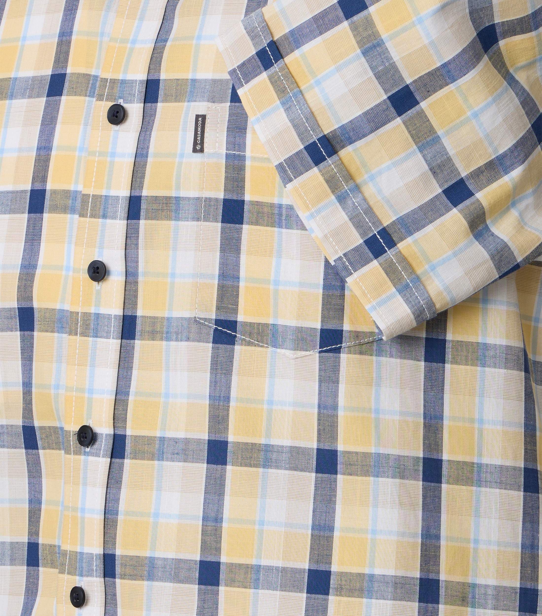 CASAMODA Kurzarmhemd »CASAMODA Freizeithemd Kurzarm kariert«