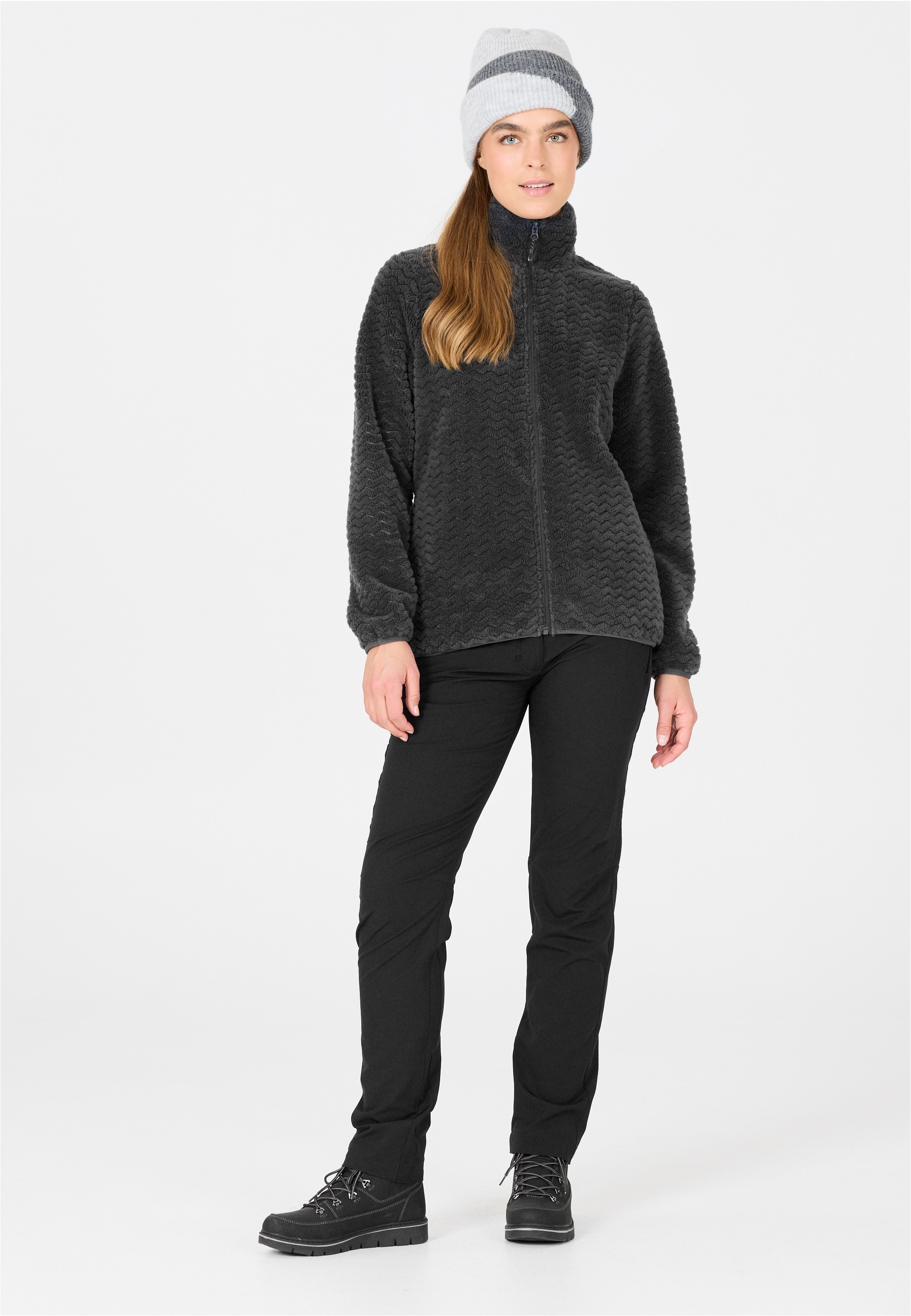 WHISTLER Fleecejacke »Matra«, mit stilvollem Muster und kuscheligem Tragegefühl