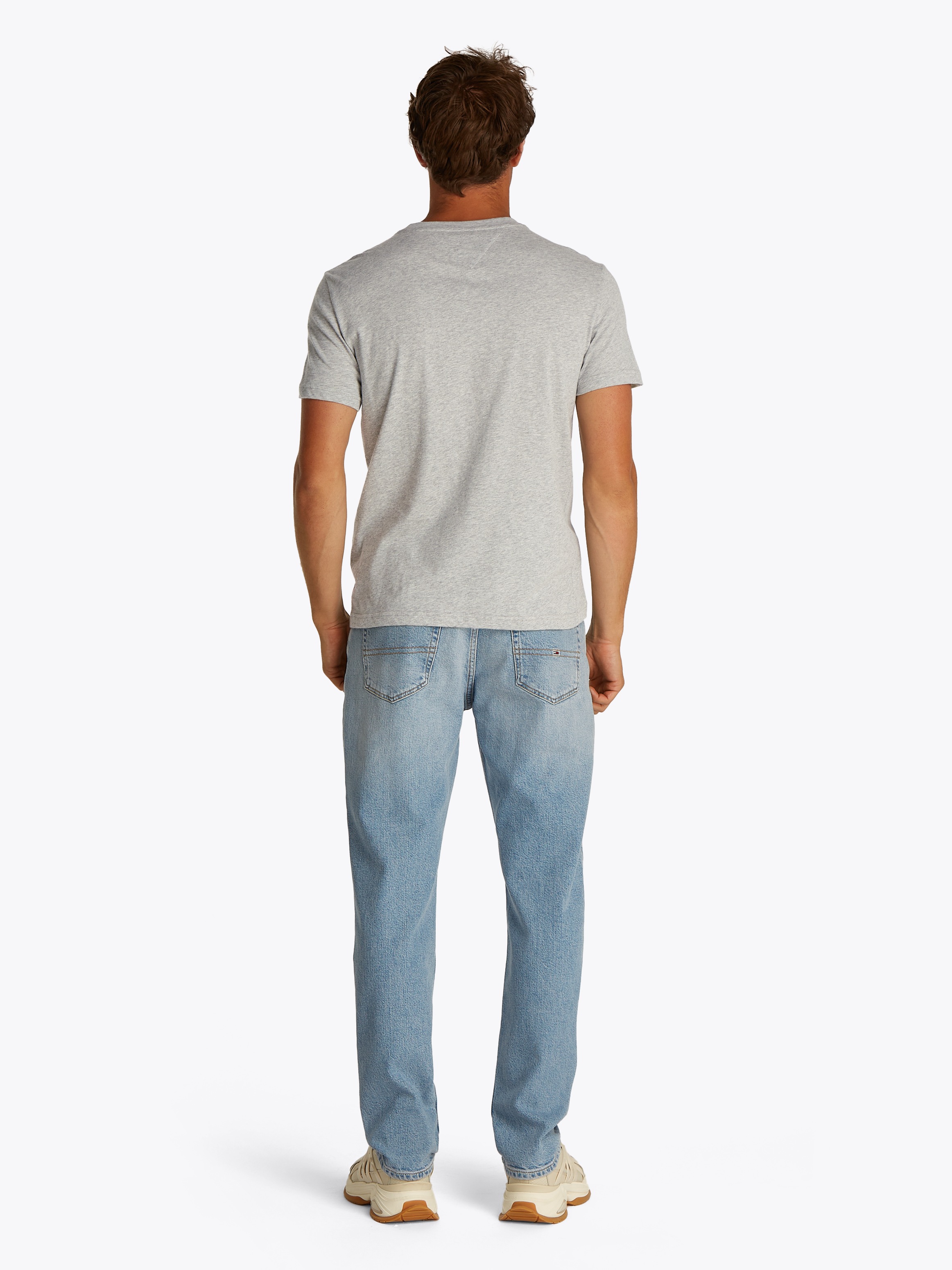 Tommy Jeans Rundhalsshirt »TJM XSLIM 2PACK JERSEY TEE EXT«, (Packung, 2er-Pack), Logostickerei, 2Pack