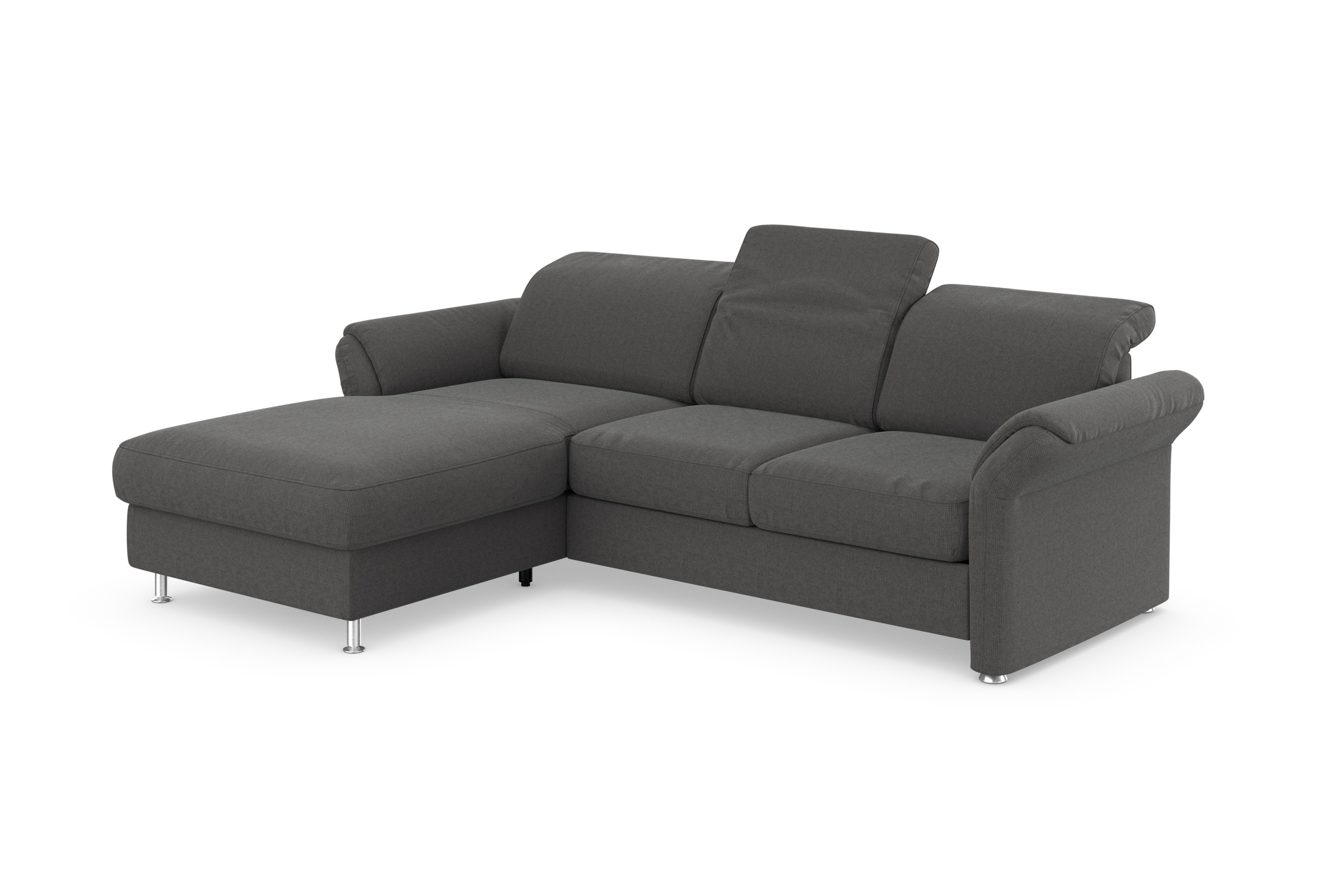 sit&more Ecksofa »Apulia L-Form«, wahlweise Bettfunktion, Bettkasten und Kopf- und Armteilverstellung