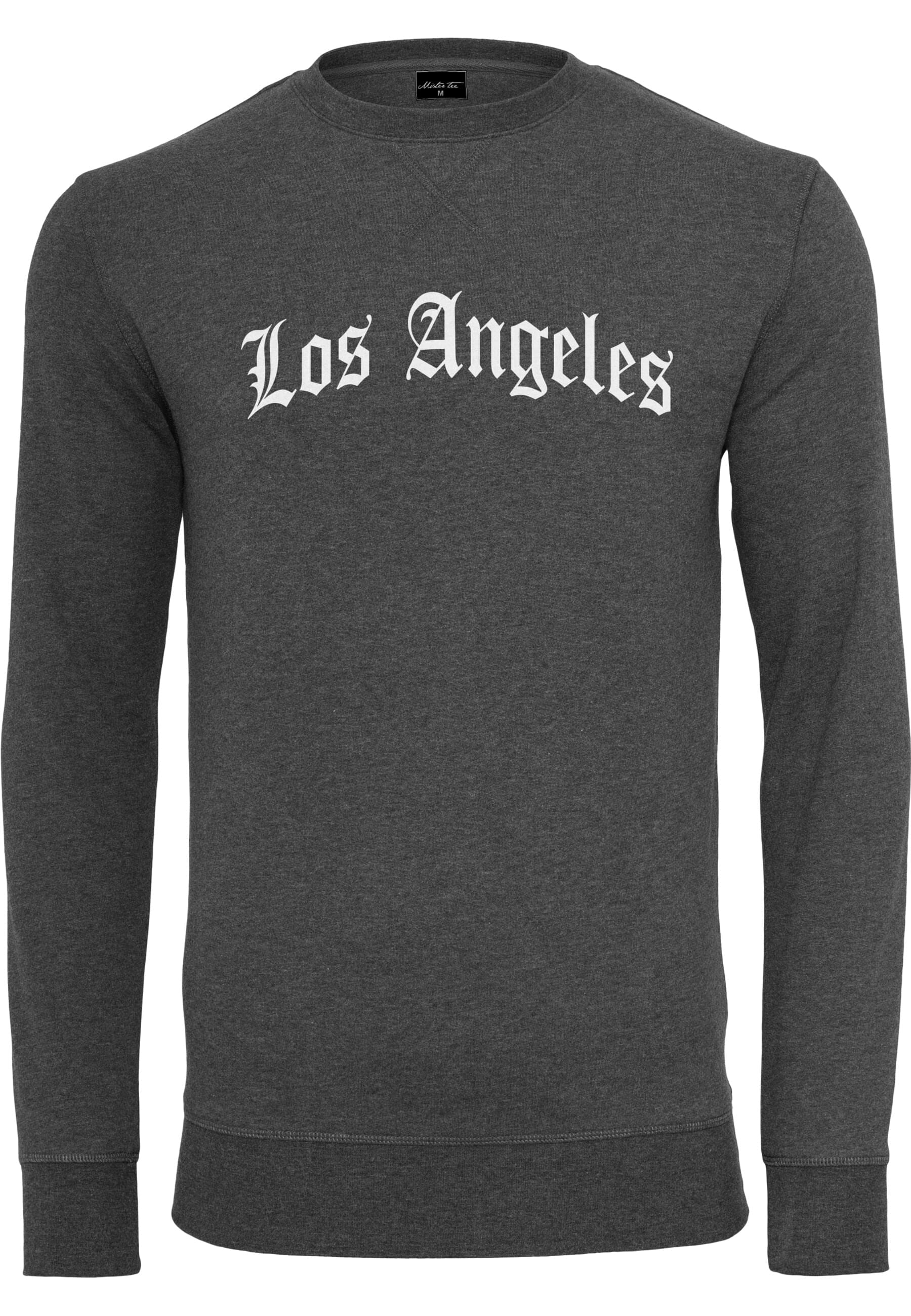 MisterTee Rundhalspullover "MisterTee Herren Los Angeles Wording Crewneck"