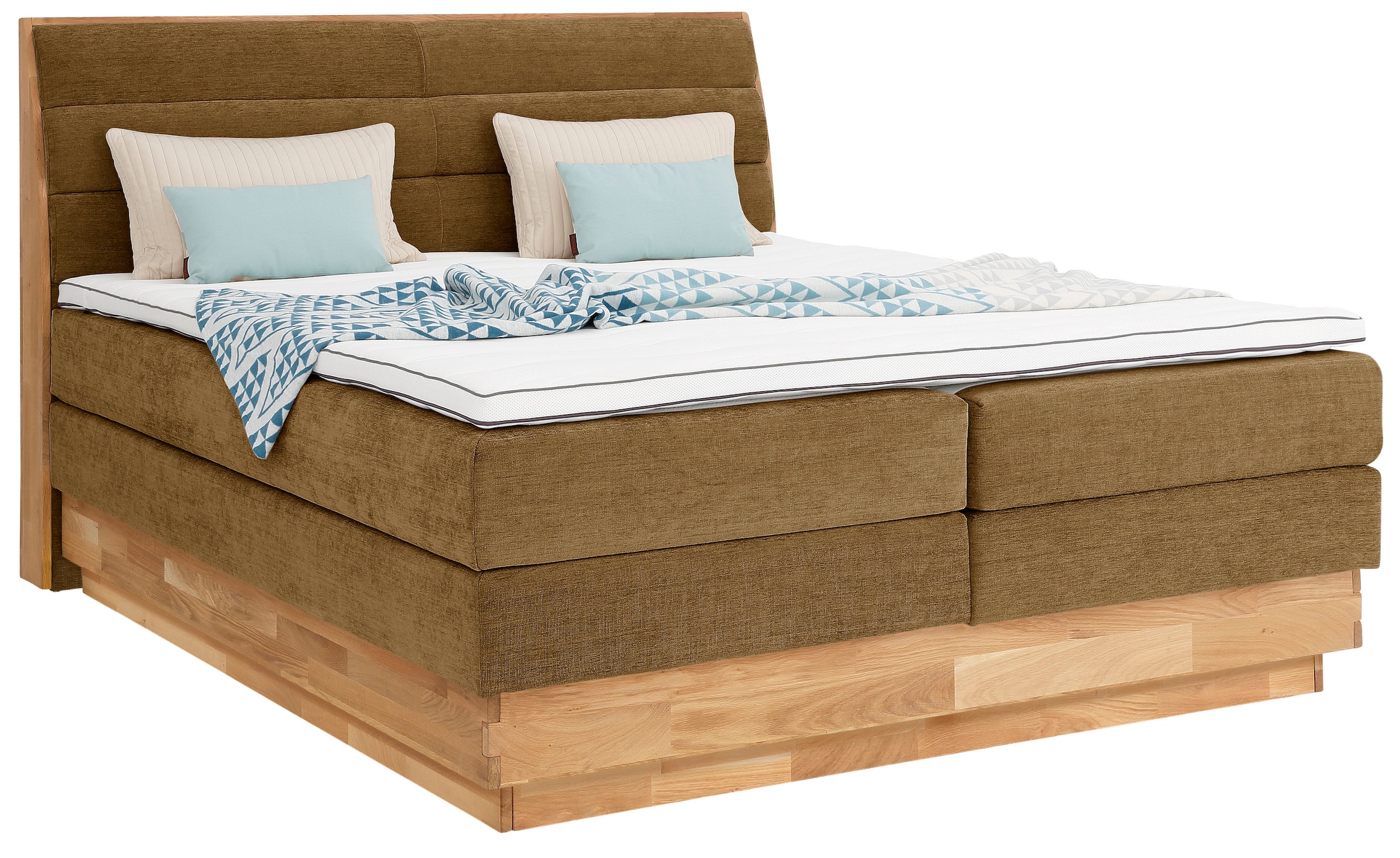 OTTO home Boxspringbett "Jenna" ohne LED-Beleuchtung, mit zertifizierten, r günstig online kaufen