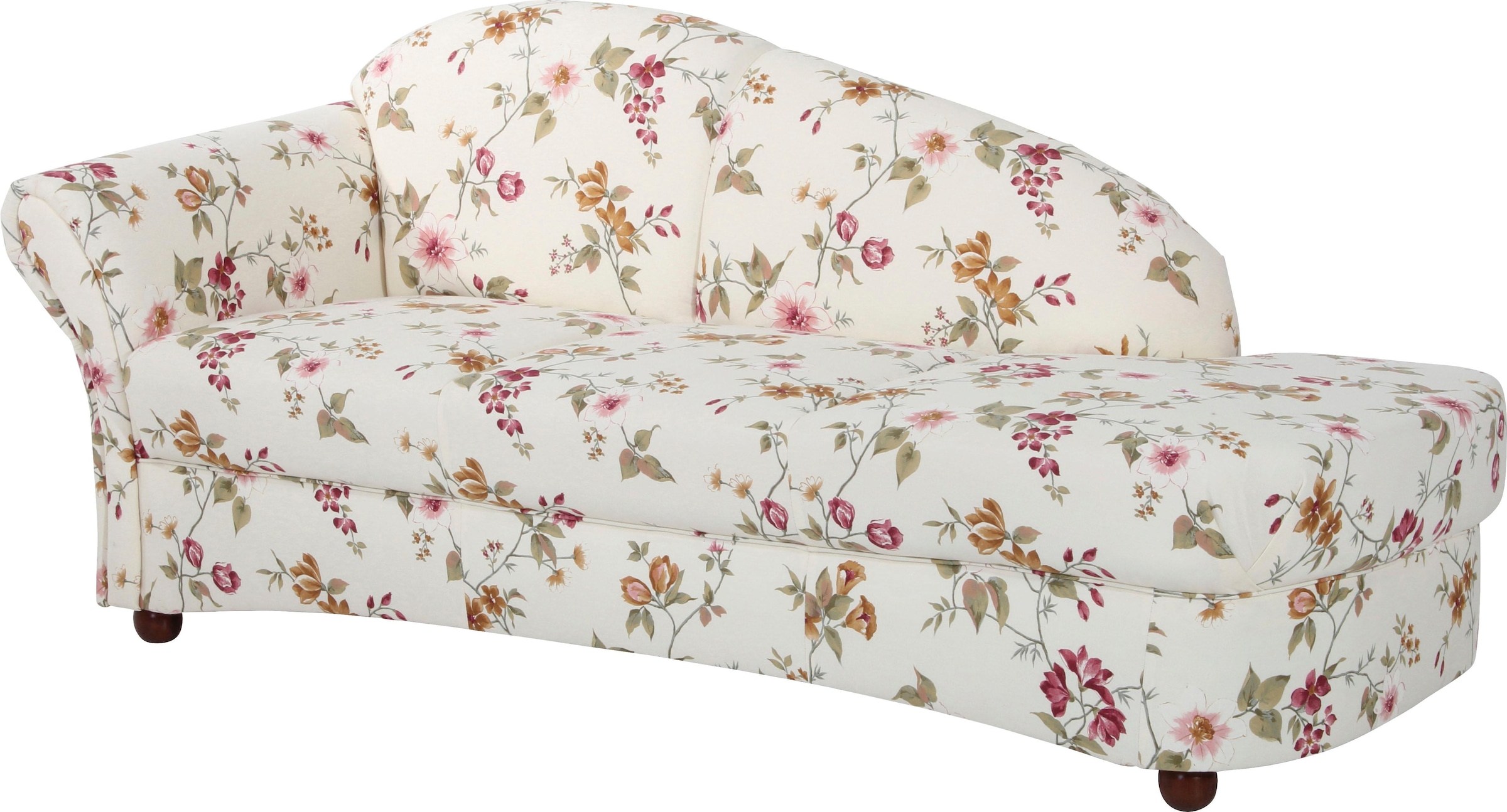 Max Winzer® Recamiere »floraler Bezug, klassisch elegant, guter Sitzkomfort, Solitärmöbel«, Armlehne wahlweise links oder rechts
