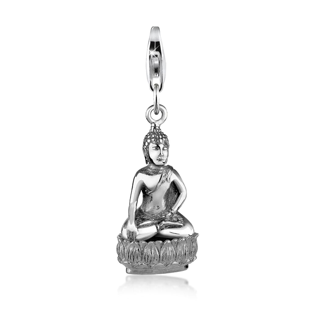 Nenalina Charm-Einhänger »Buddha Karma Talisman Trend Symbol 925 Silber«