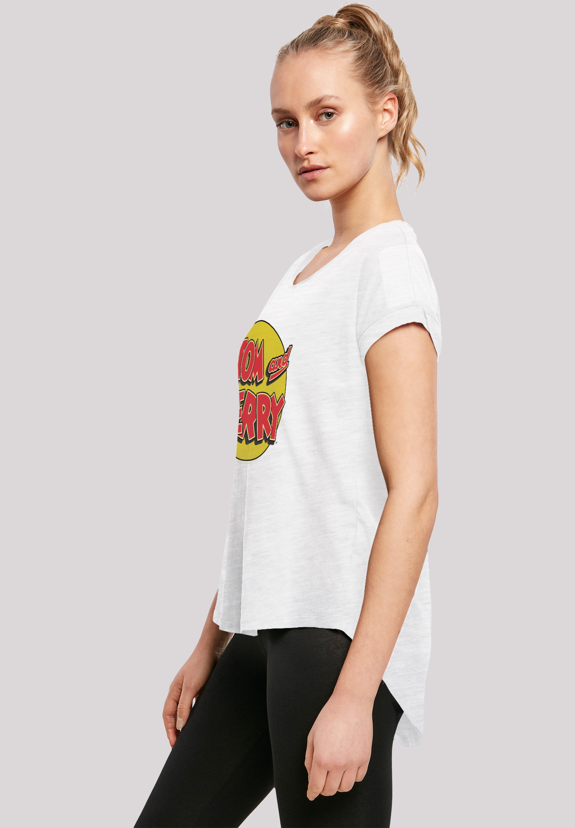 F4NT4STIC T-Shirt »Tom and Jerry TV Serie Circle«, Damen,Premium Merch,Lang,Longshirt,Bedruckt