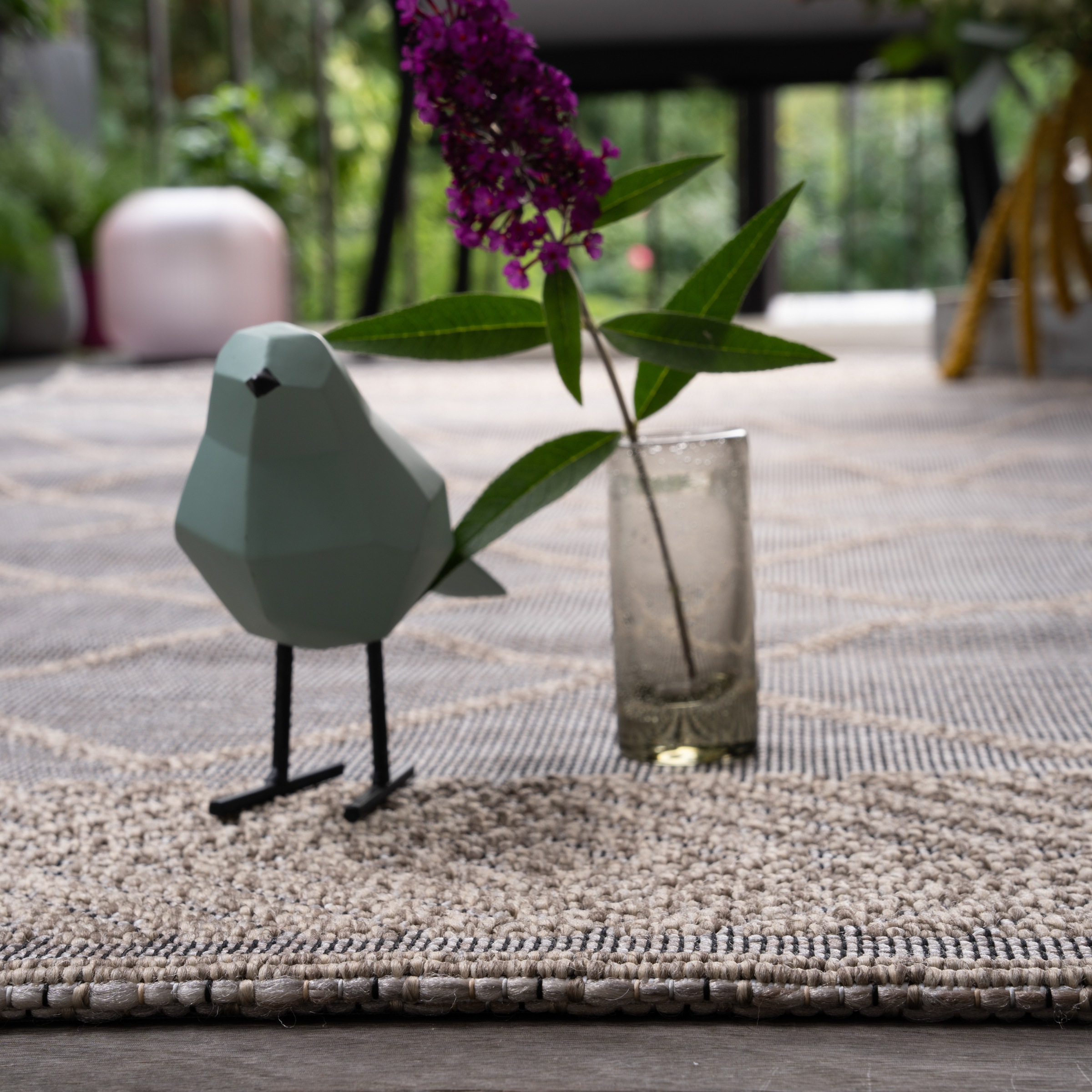 Teppich OBSESSION "My Oslo 710", grau (taupe), B:160cm H:7mm L:230cm, Polypropylen, Teppiche, Teppich, Rauten Muster, In- und Outdoor geeignet 3
