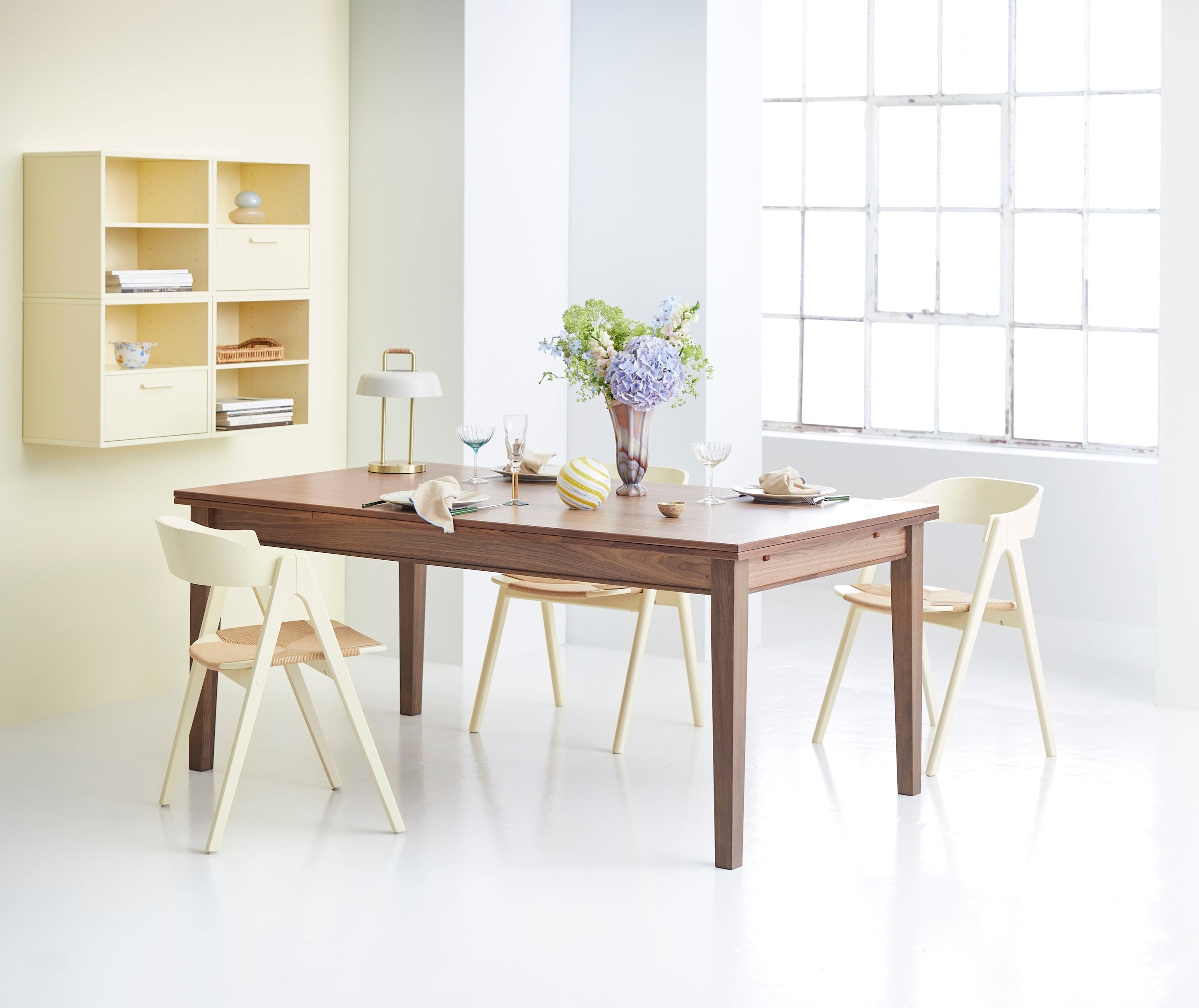 Hammel Furniture Esstisch »Basic by Hammel Sami«, 180(280)x100 cm,  Tischplatte in Furnier und Gestell in Massivholz kaufen | BAUR