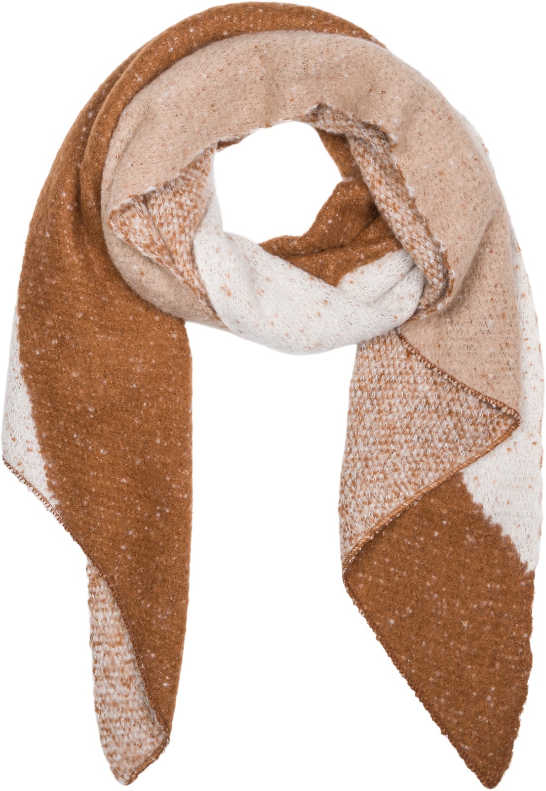 styleBREAKER XXL-Schal "Asymmetrischer Web Schal 3-Farbig" 1 Stk.