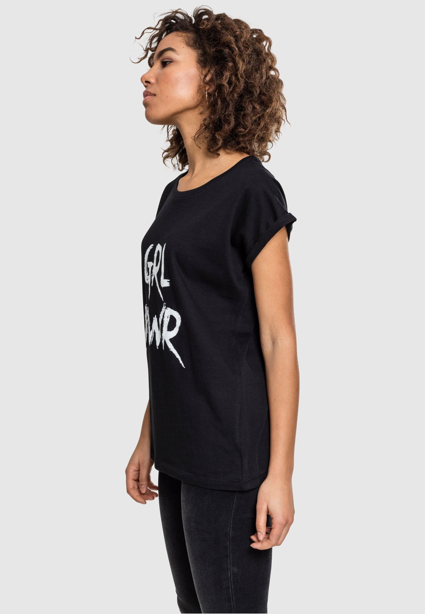 MisterTee T-Shirt »MisterTee Damen Ladies GRL PWR Tee«, (1 tlg.)