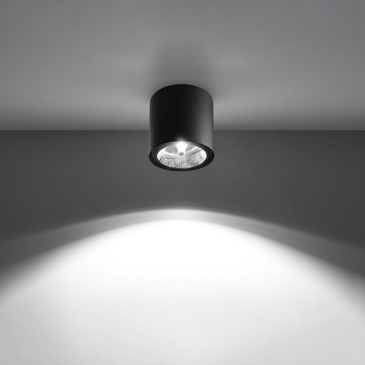 SOLLUX lighting Deckenleuchte »TIUBE«, 1 flammig, Leuchtmittel GU10 | ohne Leuchtmittel, leuchtet nieder
