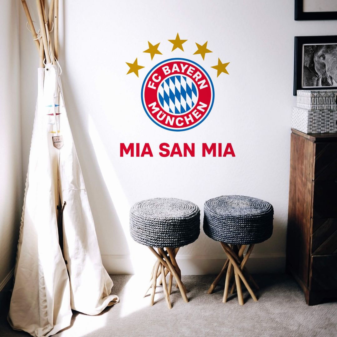 Wall-Art Wandtattoo »FC Bayern München Mia San Mia«, (1 St.) kaufen | BAUR