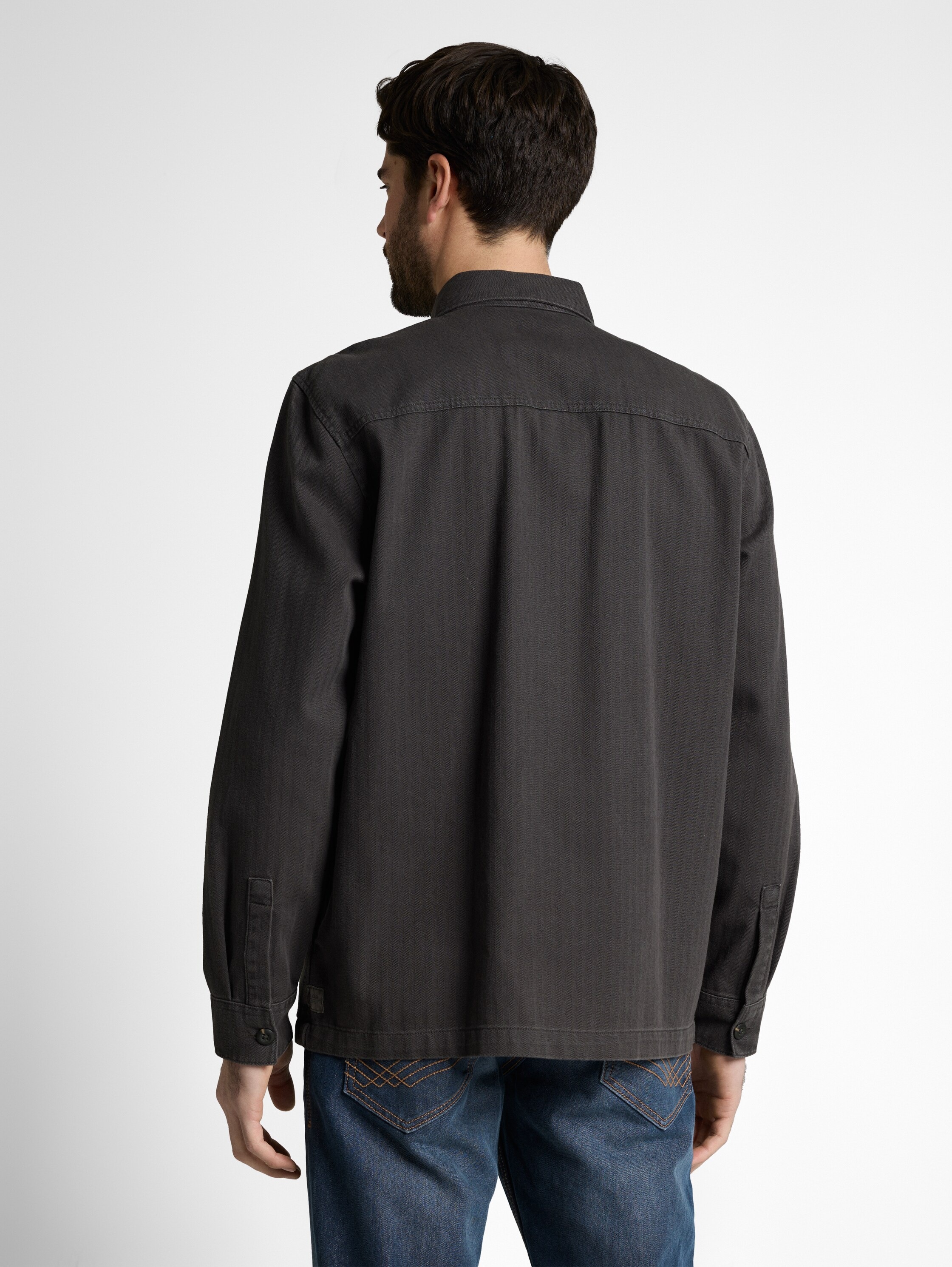 Tom Tailor Langarmhemd Grau M 2