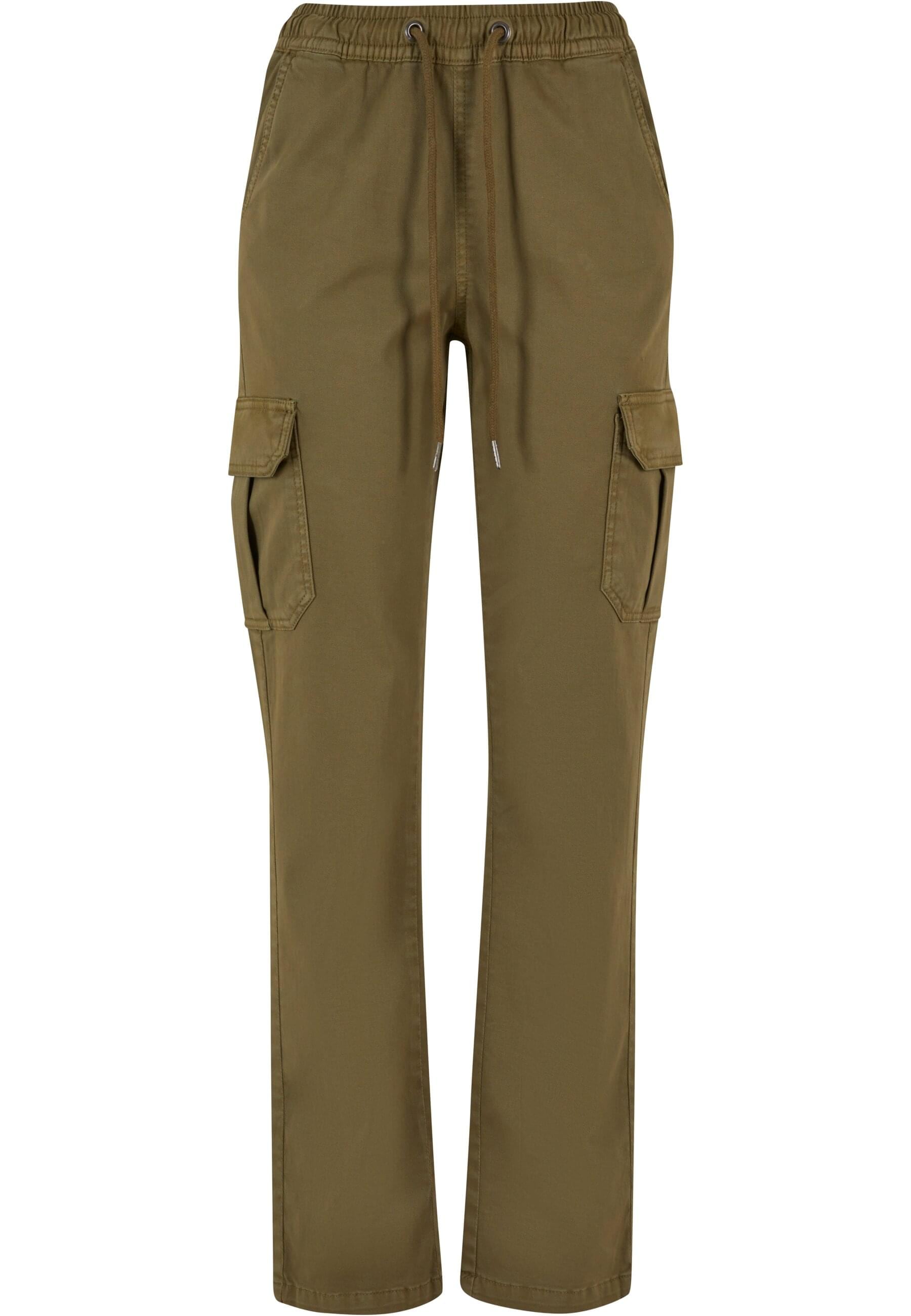 URBAN CLASSICS Cargohose "Urban Classics Damen Ladies High Waist Twill Cargo Pants", (1 tlg.)