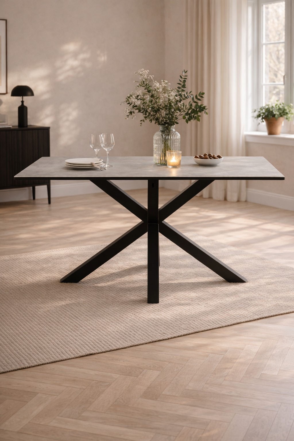 ACTONA GROUP Esstisch »Heaven mit Keramikplatte & stabilem Stahlgestell, mehrere Varianten« Breite: 135, 160 und 200 cm,  Pflegeleichter Design-Esstisch – robust, stilvoll & langlebig