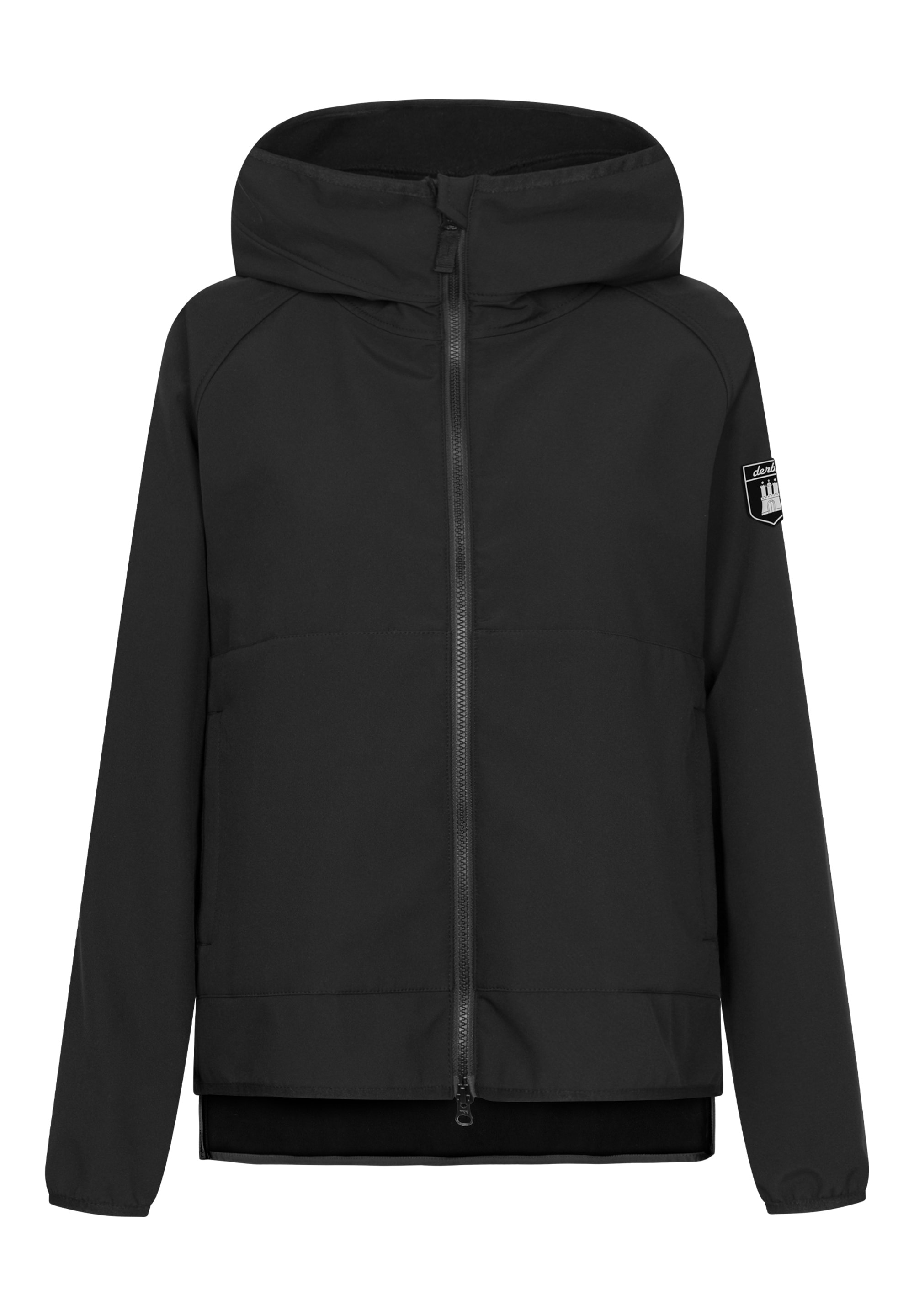 Derbe Softshelljacke »Peutby«, mit Kapuze, wasserabweisend, winddicht, Kapuze