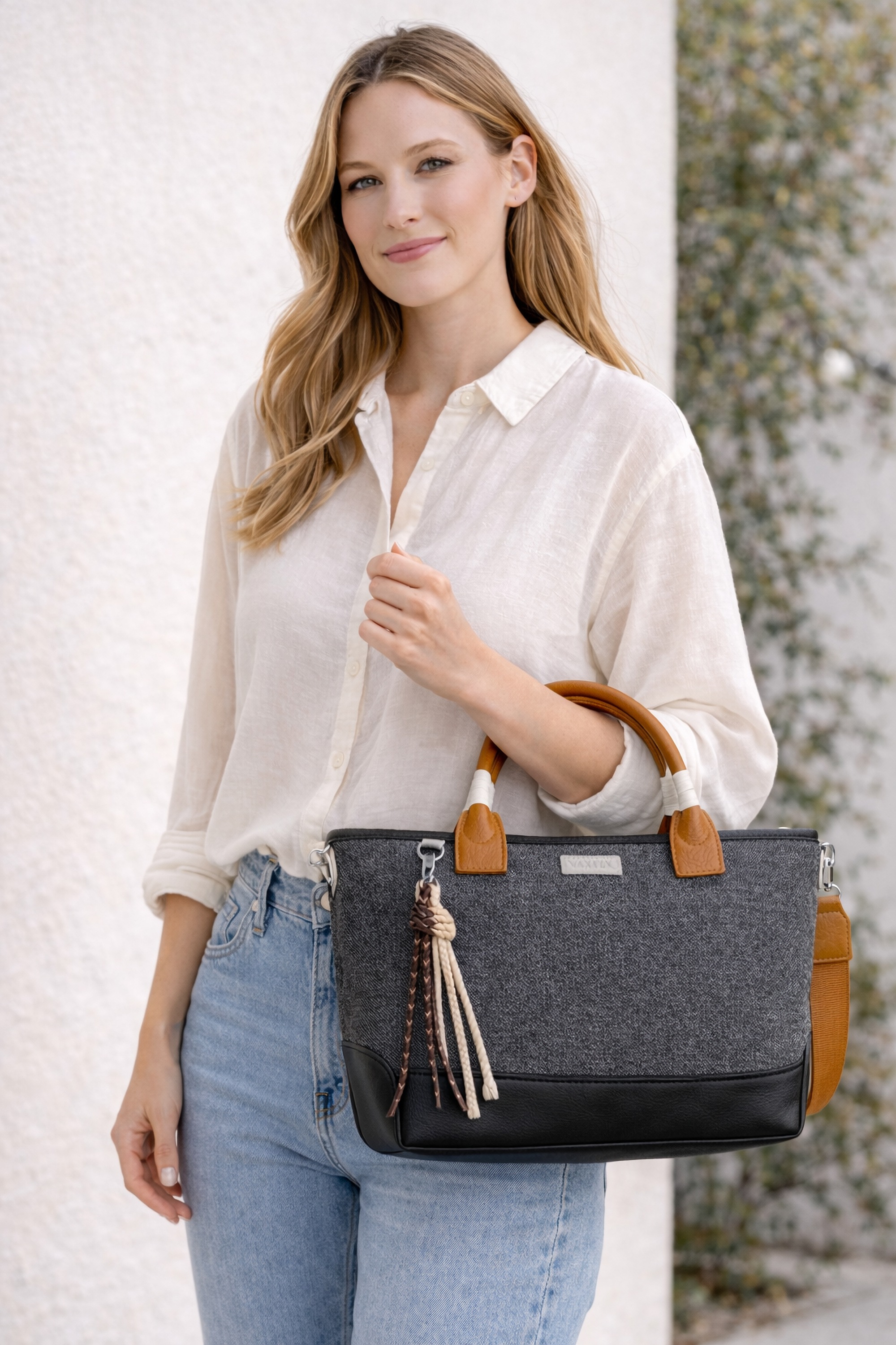 TONI&FRIENDS Umhängetasche "Landsberg" aus Stoff, mit langem Riemen günstig online kaufen