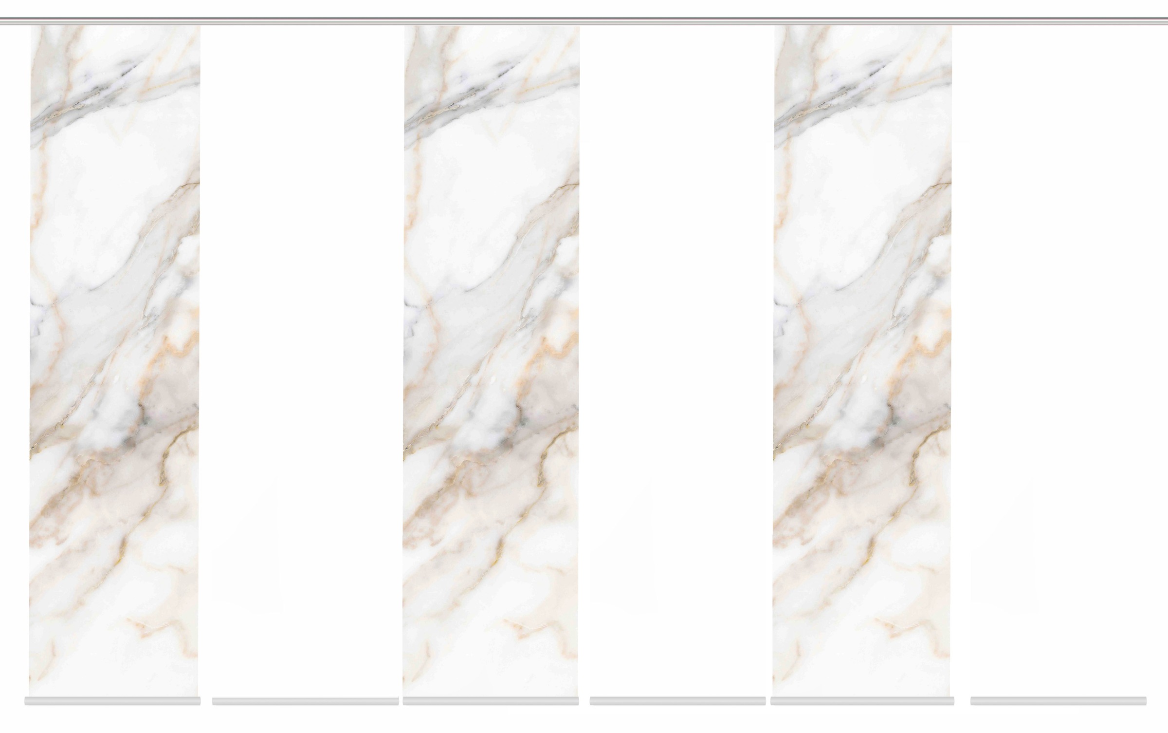 Thumbnail - HOME WOHNIDEEN Schiebegardine "SUMANI 6er SET" Paneelwagen 6 Stk. tlg. Schiebevorhang Digidruck 6er Set SUMANI