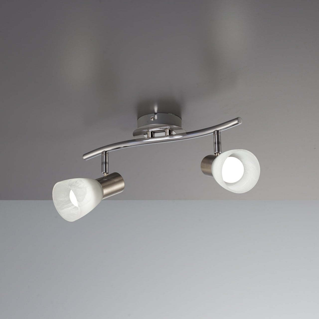 Metall, LED Deckenlampe, inkl. Deckenstrahler, LED B.K.Licht kaufen flammig-flammig, Glas, schwenkbar, 470lm | BAUR 2 5W Wohnzimmer,