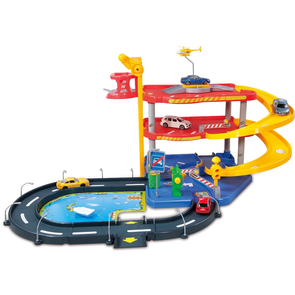 Bburago Spiel-Parkgarage »StreetFire ParkingPlaySet«, inklusive 2 Fahrzeuge