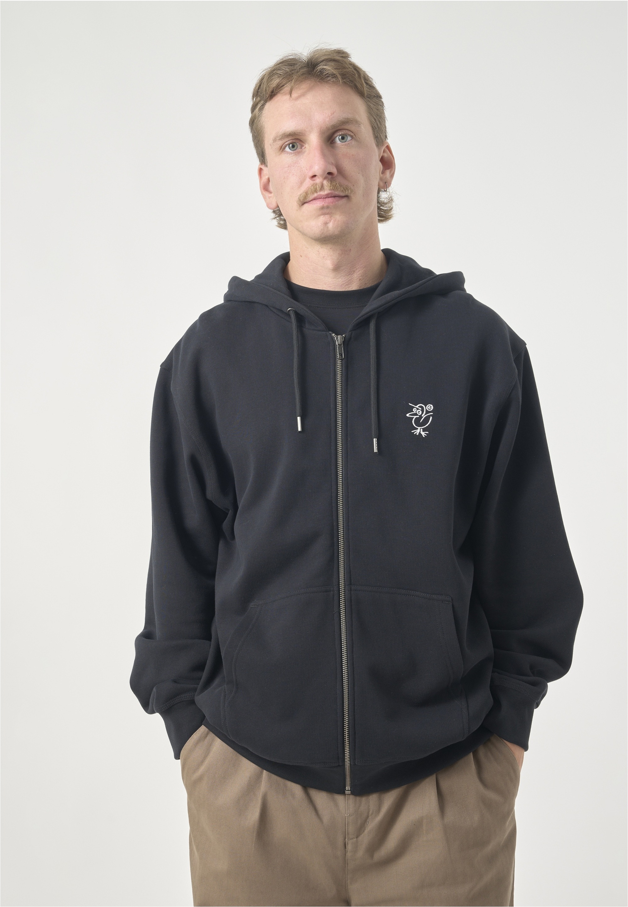 Cleptomanicx Kapuzensweatshirt "Sketchu Gull Zip", mit großem Print hinten günstig online kaufen