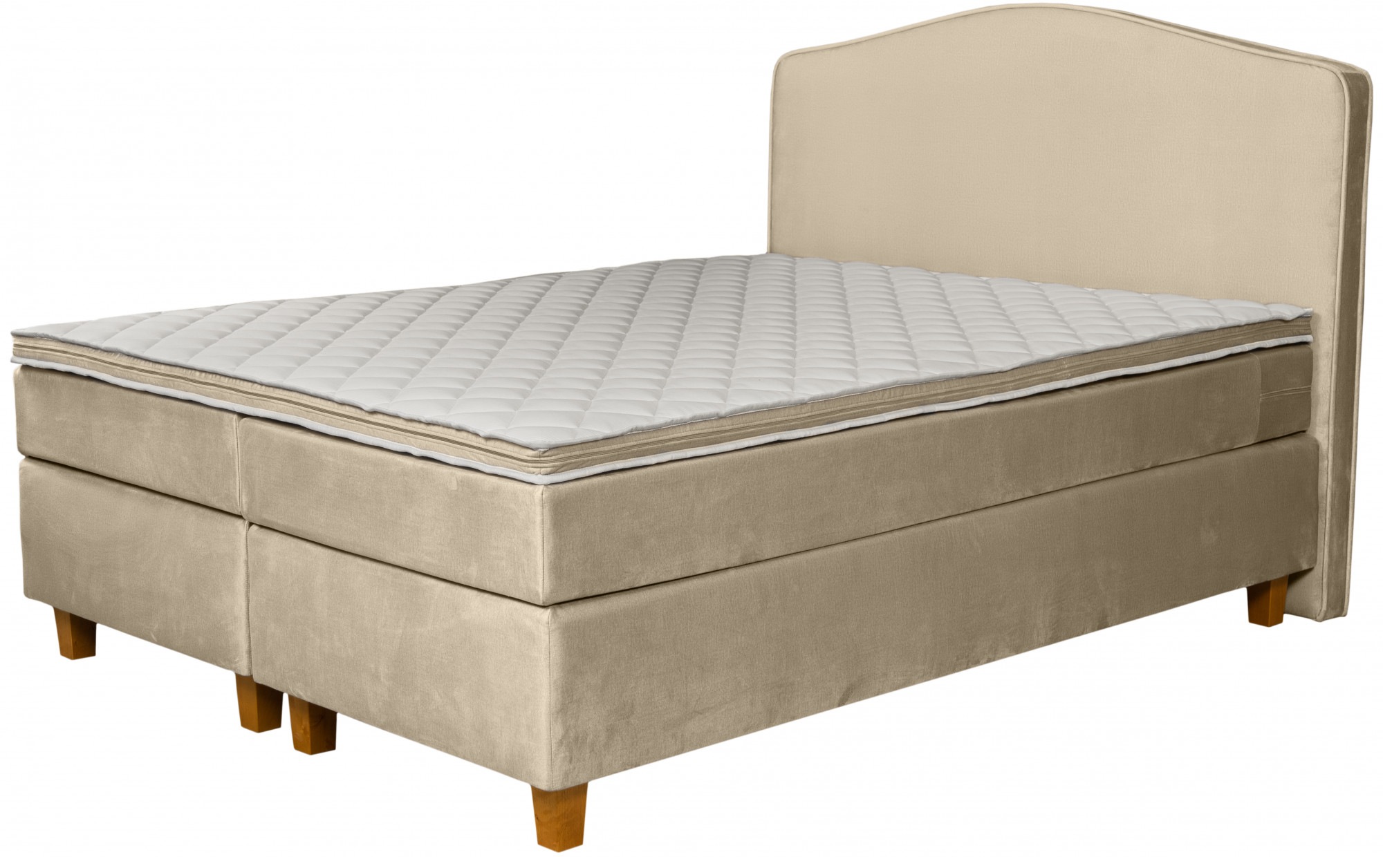INOSIGN Boxspringbett »Jalma«, Füße aus massiver Birke ; Inkl. Topper