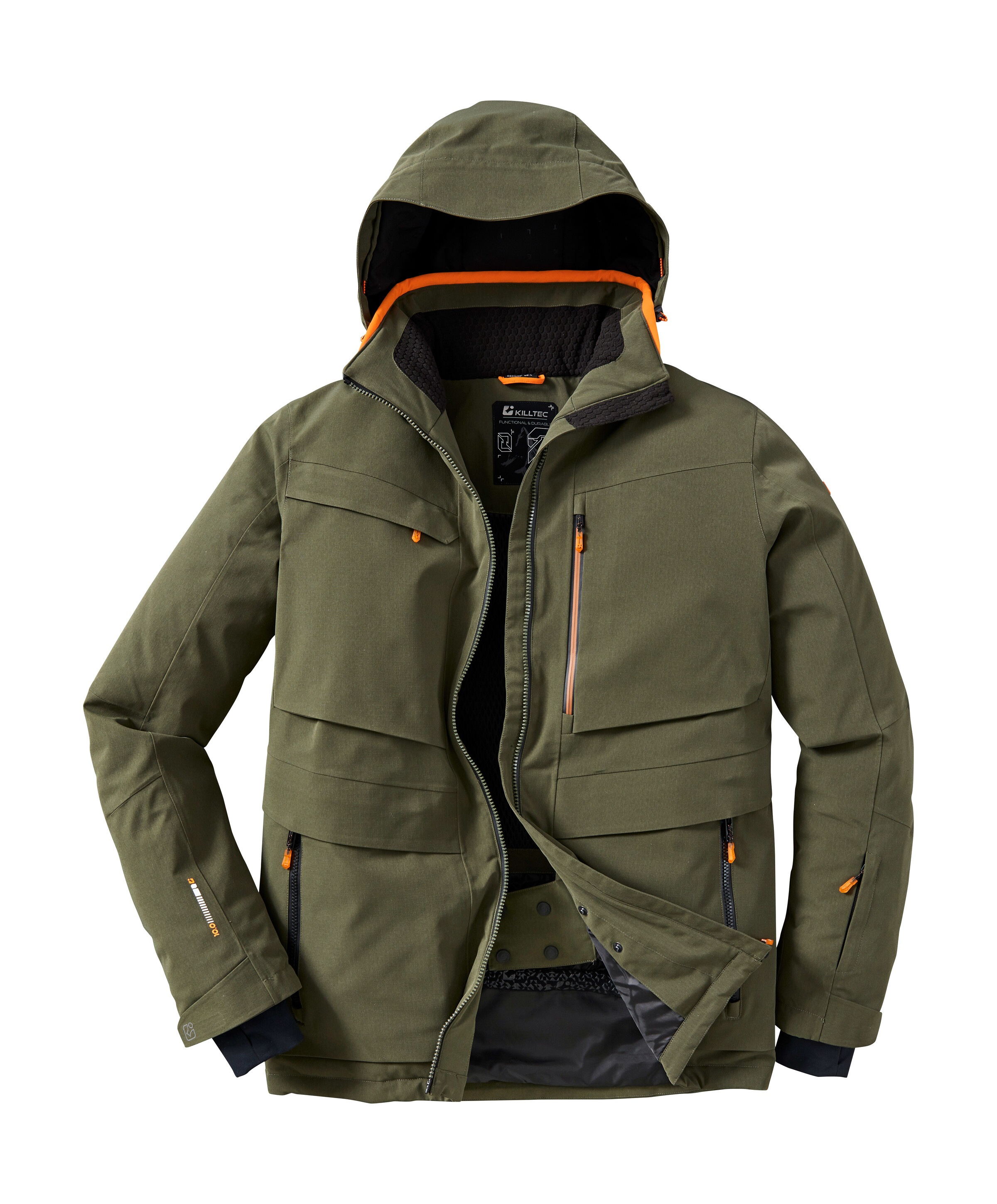 Thumbnail - Killtec Skijacke "KSW 43 MN SKI JCKT" Wasserdichte, atmungsaktive Herrenjacke mit abnehmbarer Kapuze