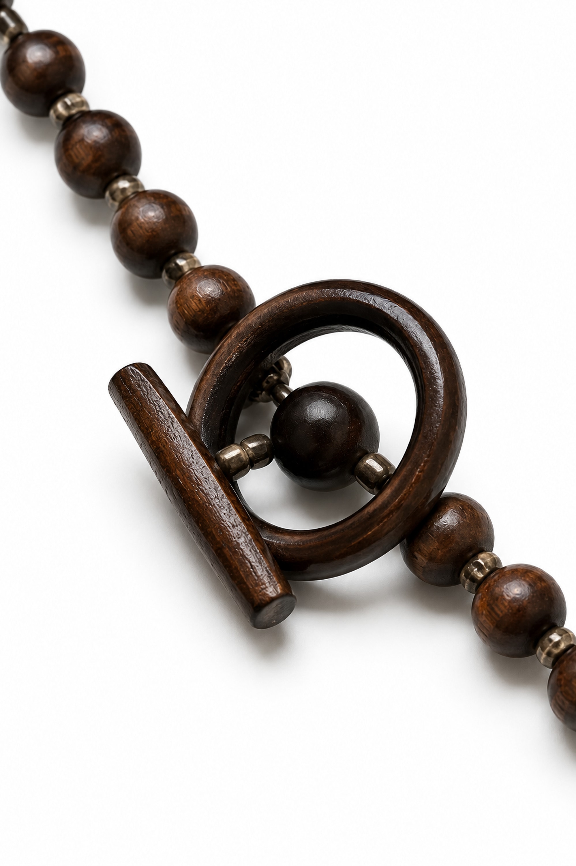 COLLEZIONE ALESSANDRO Lange Kette »Siena« aus dunkelbraunen Holzperlen