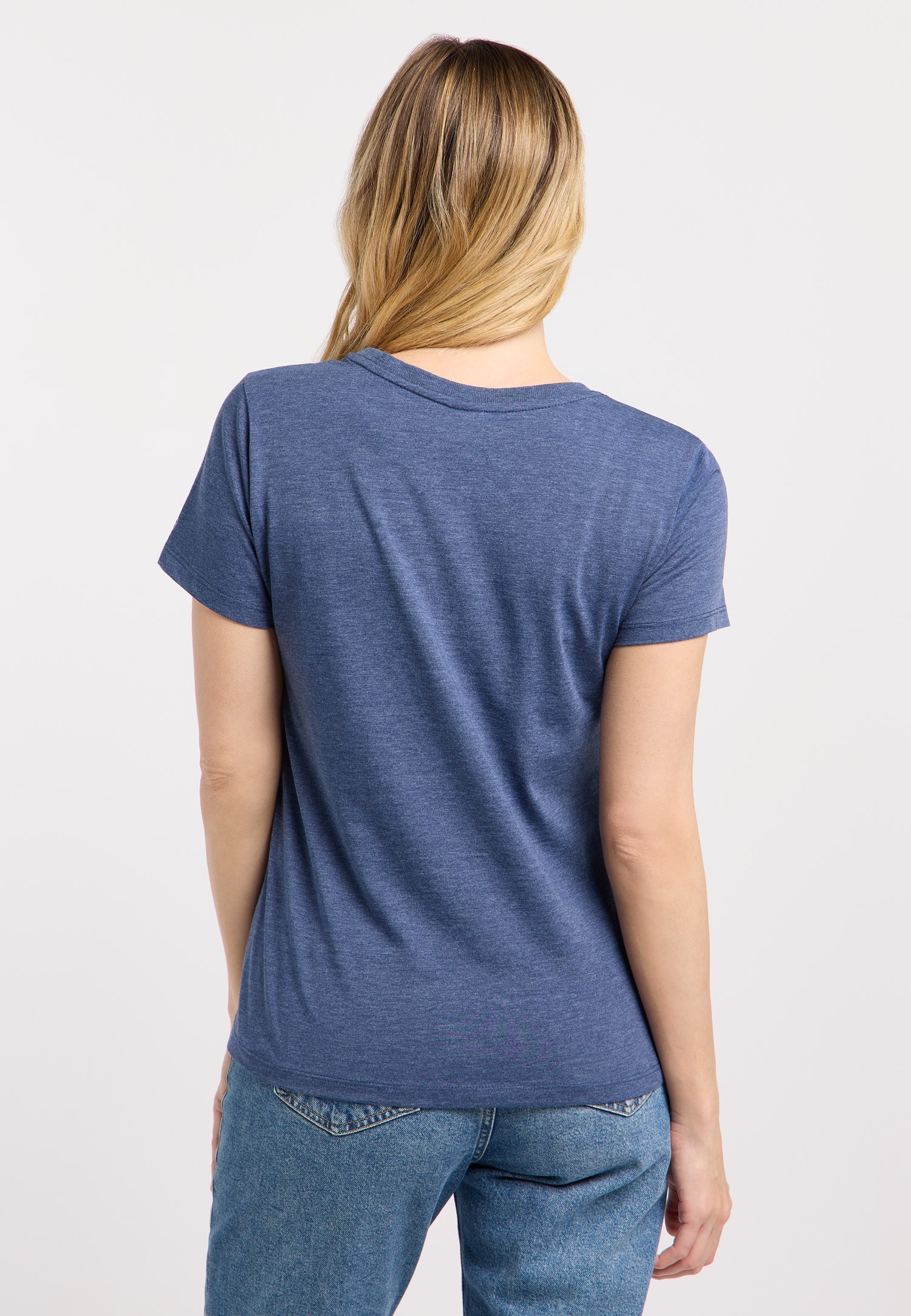 Kurzarmshirt RAGWEAR "MINTTA", Damen, Gr. XL, night blau, Jersey, Obermaterial: 50% Baumwolle, 50% Polyester, unifarben, normal, Rundhals, Shirts, Klassischer Fit aus Single Jersey mit softem Finish 2
