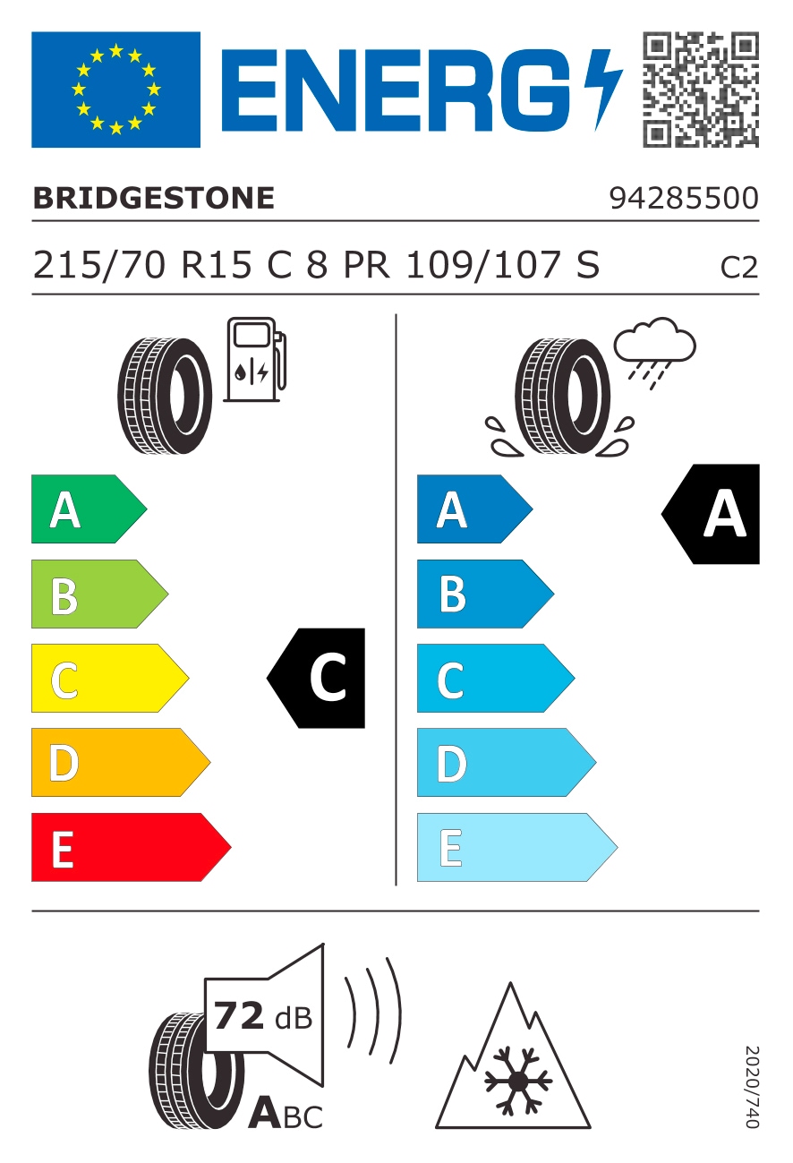 Bridgestone Ganzjahresreifen »DURAVIS ALL SEASON«, R15 (1 BAUR | 109S kaufen St.), 215/70